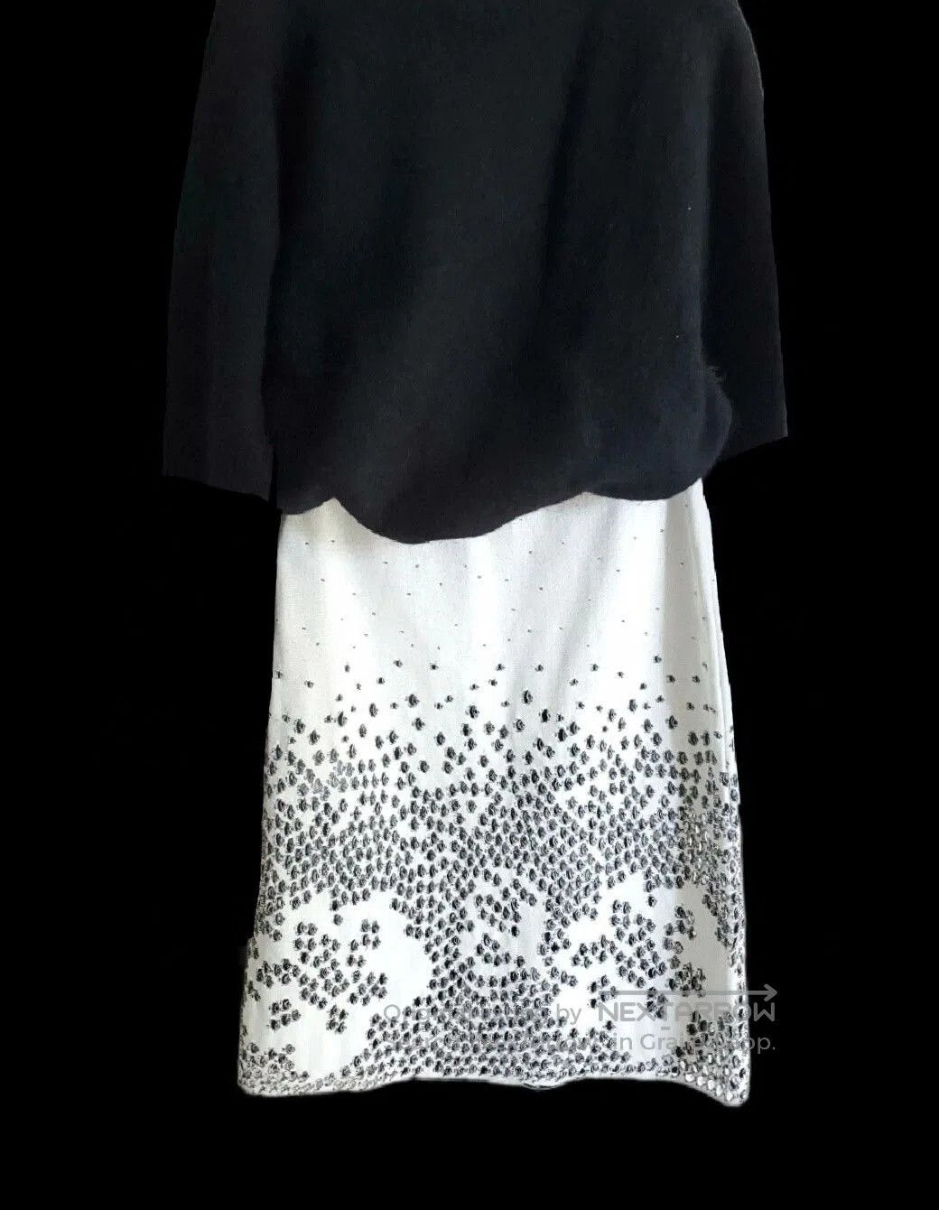 Dior dior black and white knit midi skirt. Size US 27 - 4 Thumbnail