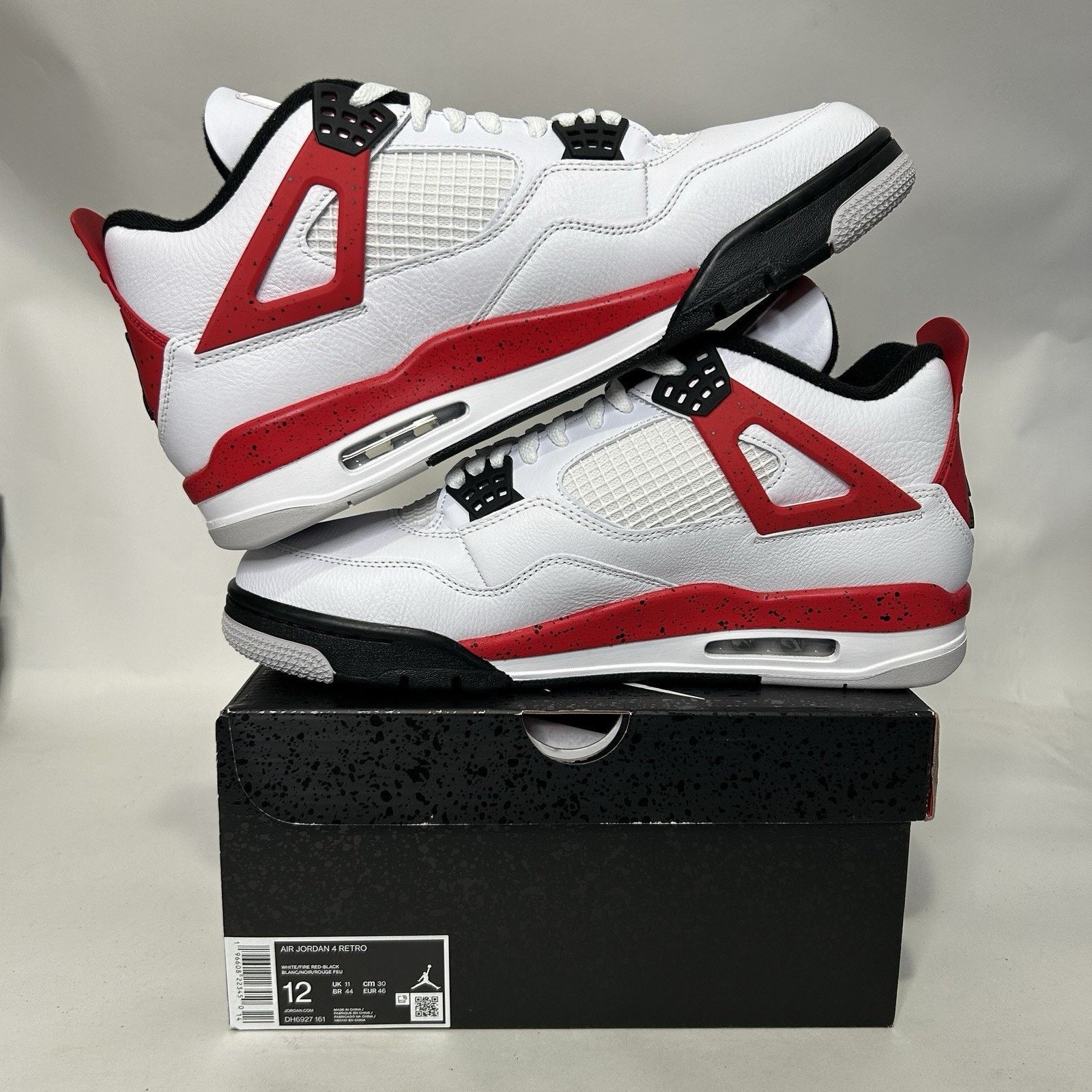 Jordan Brand Nike Air Jordan 4 Retro “Red Cement” Size US 12 / EU 45 - 3 Thumbnail