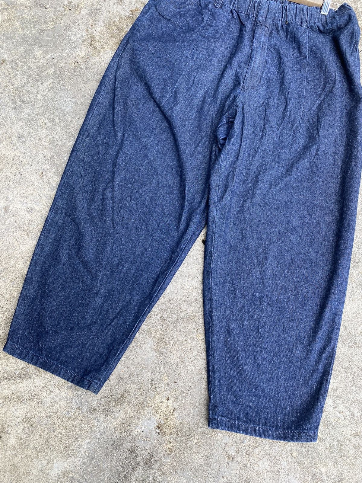 Uniqlo 🔥 Bestoffer 🔥 Gu Japan Baggy Blue Denim Pants Jeans Size US 34 / EU 50 - 4 Thumbnail
