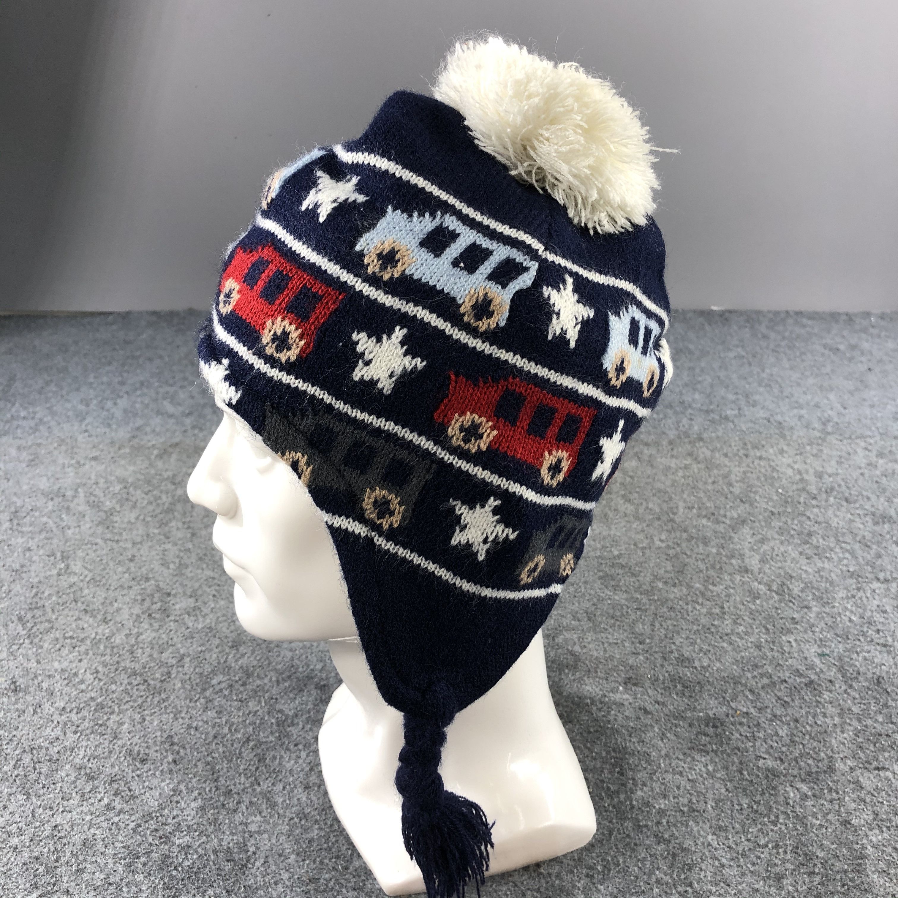 Vintage Ushanka Cars Earflap Bobble Beanie Snowcap Snow Hat B437 Size ONE SIZE - 1 Thumbnail