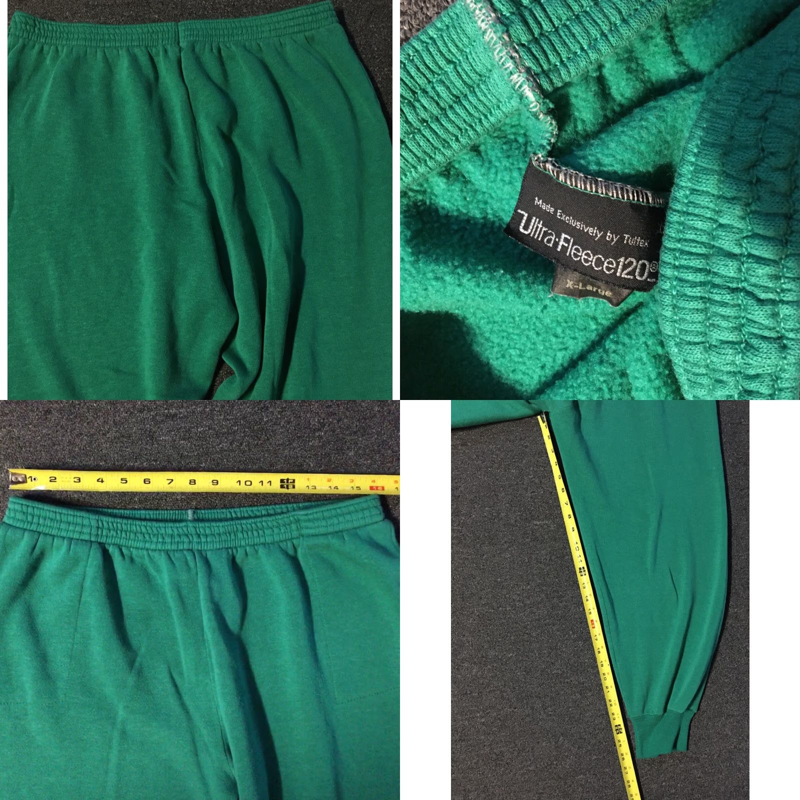 Tultex Tultex Sweatpants XL Green USA Teen Distressed 80s 90s Grunge Punk Activewear Pants Mens Size US 36 / EU 52 - 8 Thumbnail