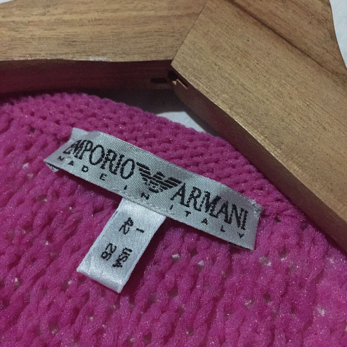 Emporio Armani Pink Emporio Armani Knit Sweater Size 4XL / US 24-26 - 9 Thumbnail