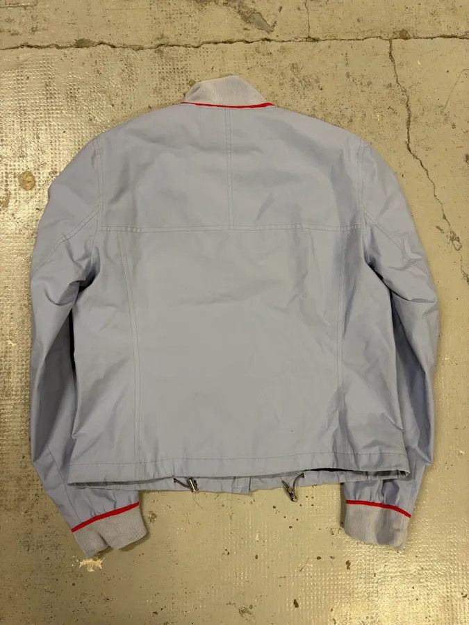 Prada 2000s Prada Light Blue Nylon Sport Racer Jacket Size M / US 6-8 / IT 42-44 - 6 Thumbnail