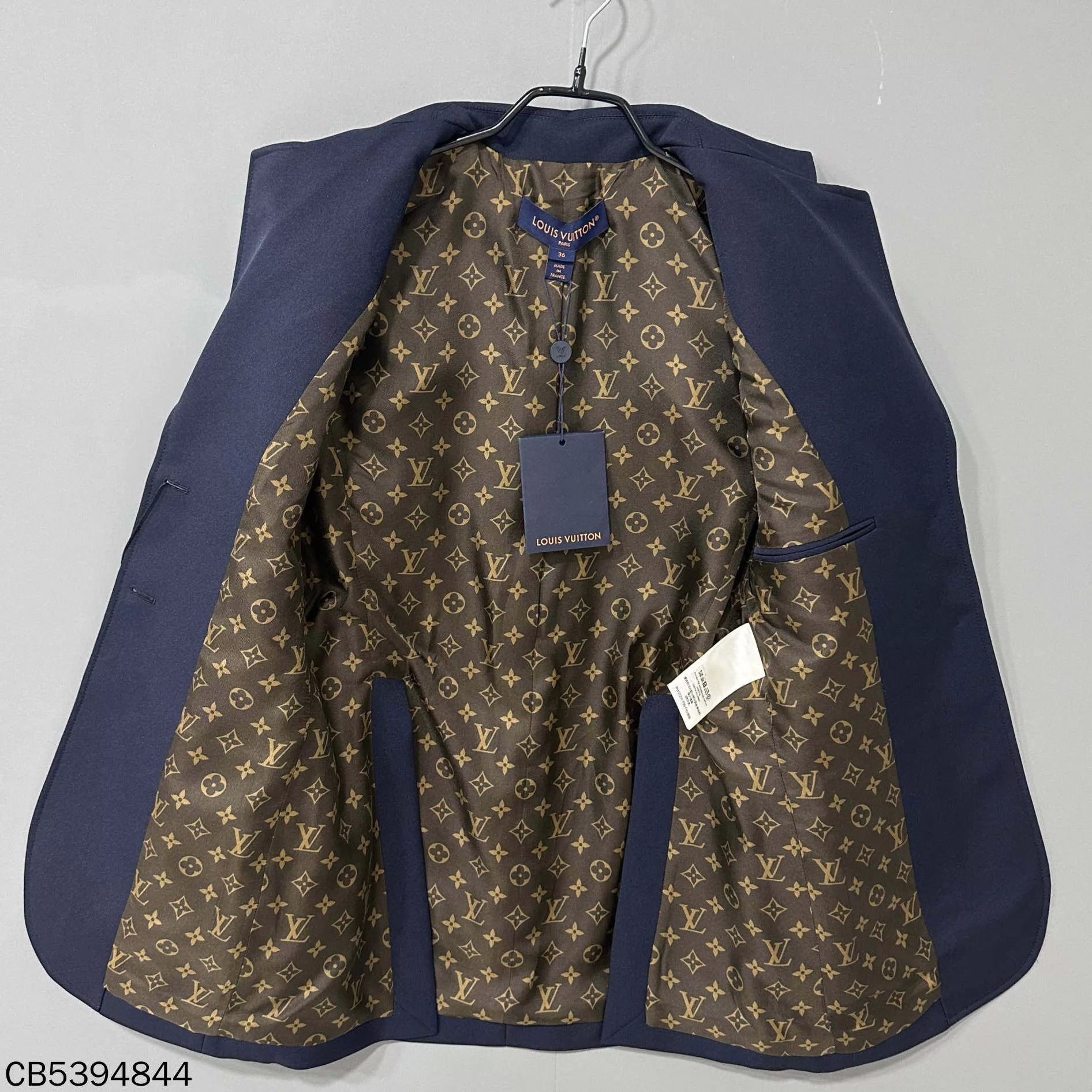 Louis Vuitton LV preppy silk allover print embroidered logo blazer 36 Size XS / US 0-2 / IT 36-38 - 5 Thumbnail