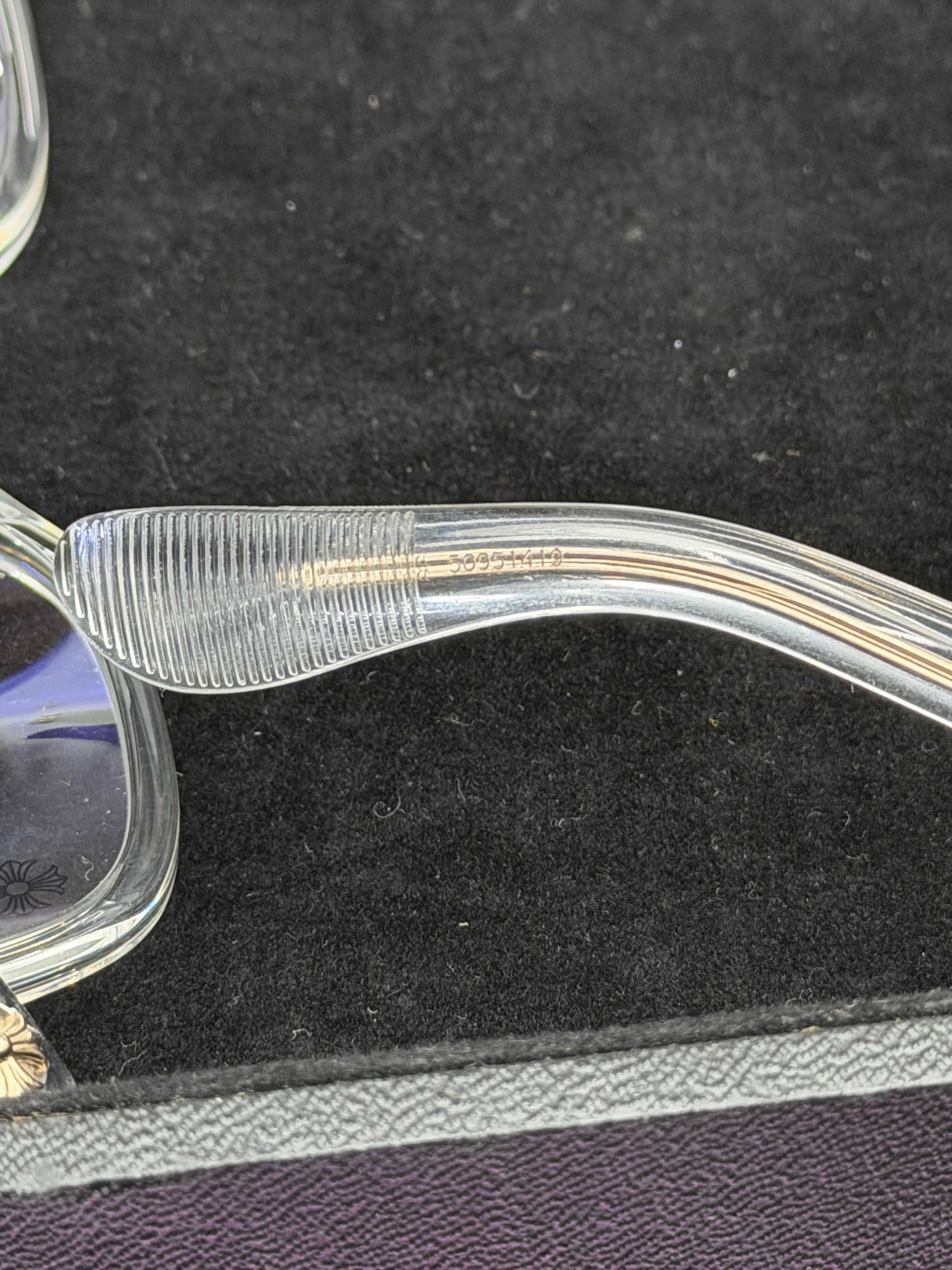Chrome Hearts Chrome Hearts Dooable Glasses Crystal/Gold Size ONE SIZE - 6 Thumbnail