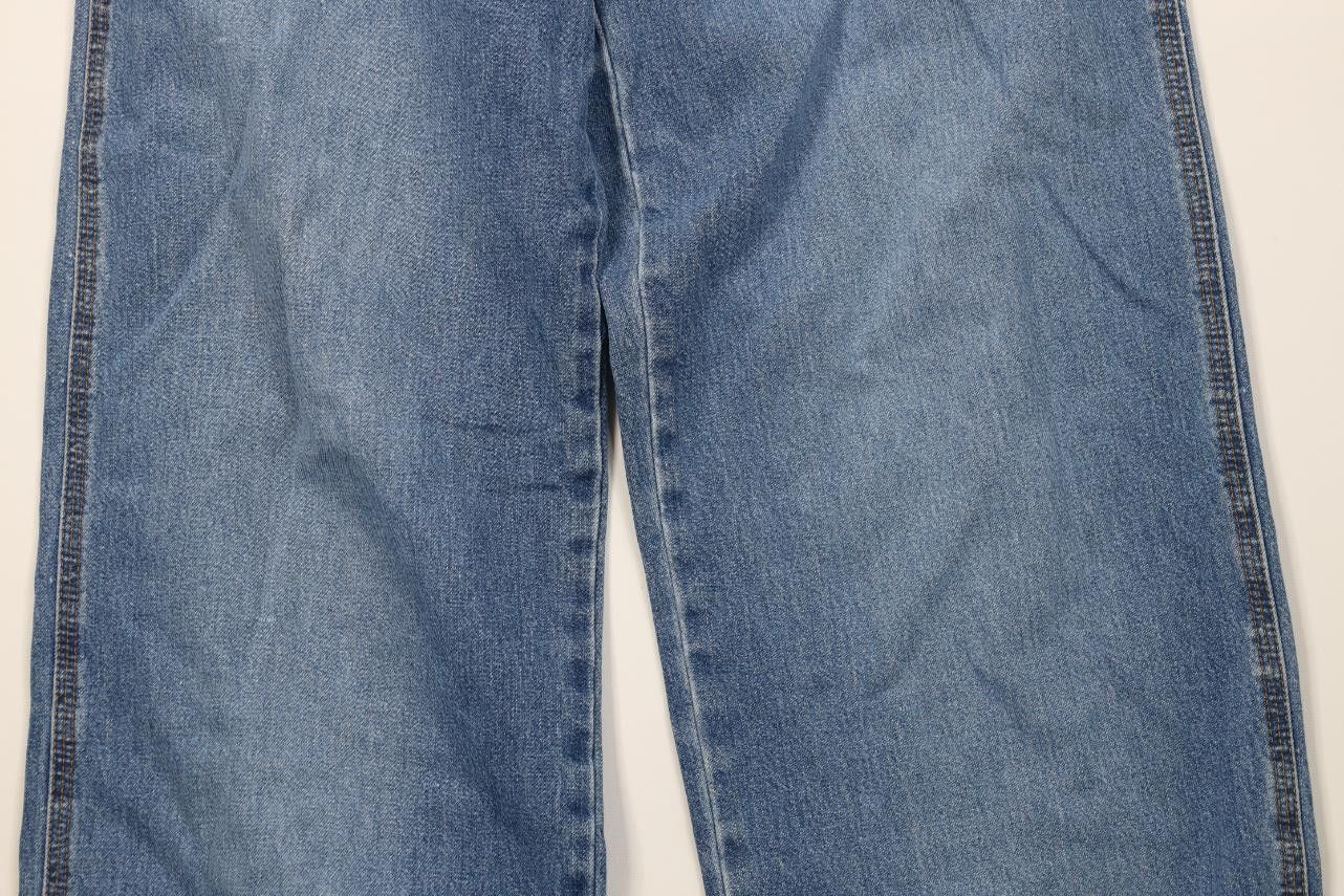 Polo Ralph Lauren Vintage 90s Ralph Lauren Spell Out Wide Leg Denim Jeans Blue Size US 32 / EU 48 - 3 Thumbnail