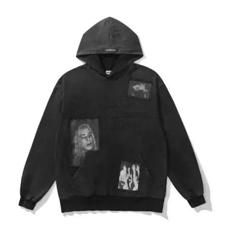 Hypebeast × Japanese Brand Hoodie Gothic Patchwork Faded Hoodie Sweater Size US S / EU 44-46 / 1 - 1 Thumbnail