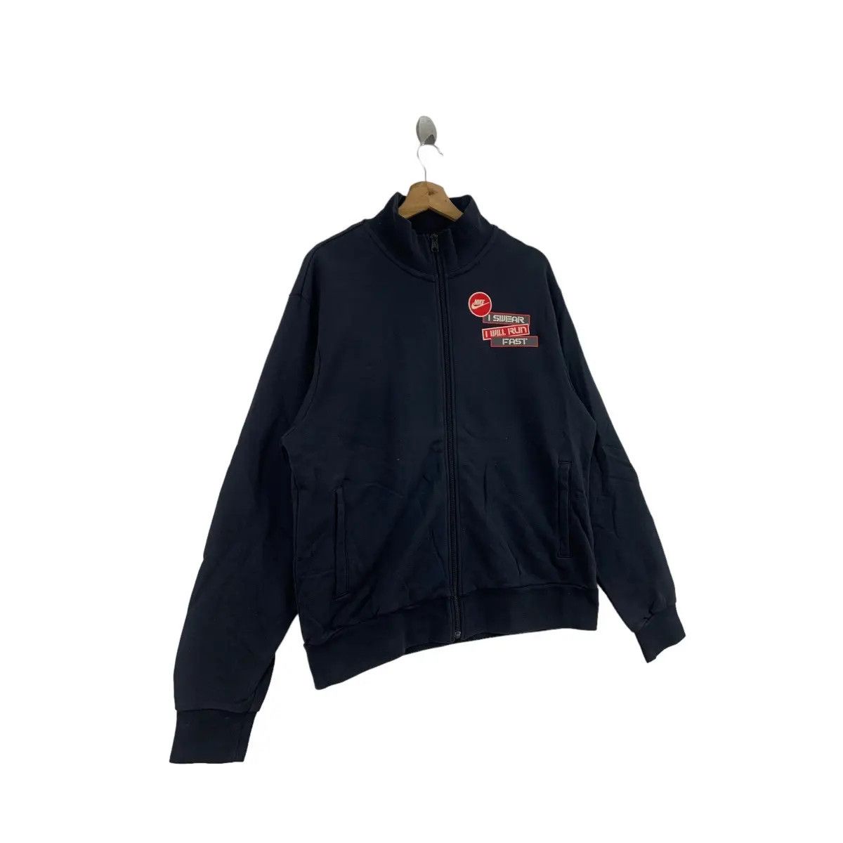 Nike NIKE I SWEAR RUN FAST Running Jogger Zipper Sweater Size XXL / US 16-18 / IT 52-54 - 3 Thumbnail