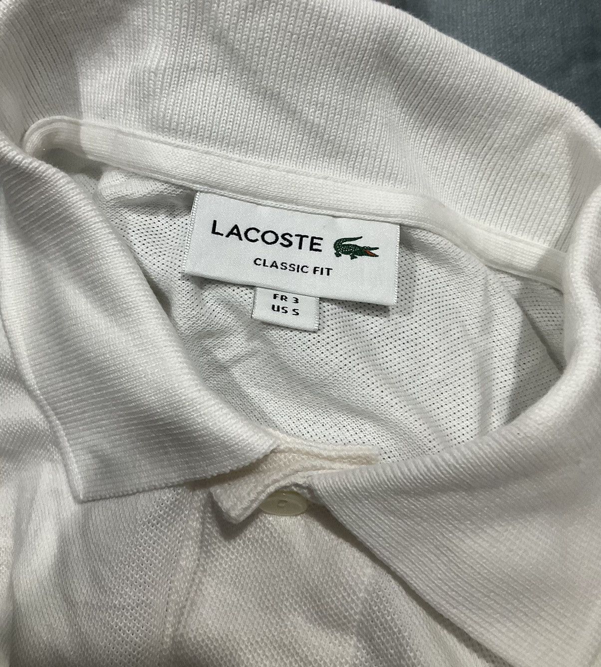 Japanese Brand × Lacoste × Vintage Lacoste Long Sleeve Polo White Size US M / EU 48-50 / 2 - 6 Thumbnail