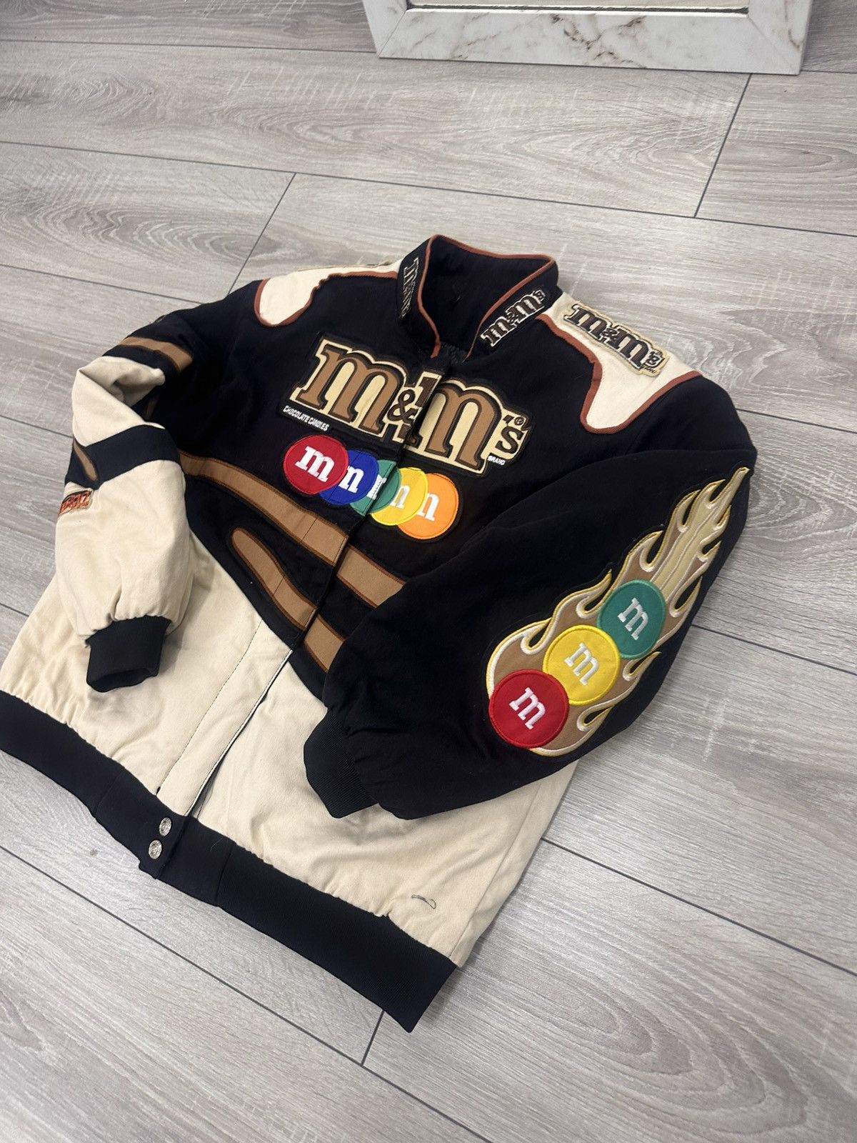 Vintage M&M’S Vintage Bomber Jacket Size US XS / EU 42 / 0 - 4 Thumbnail