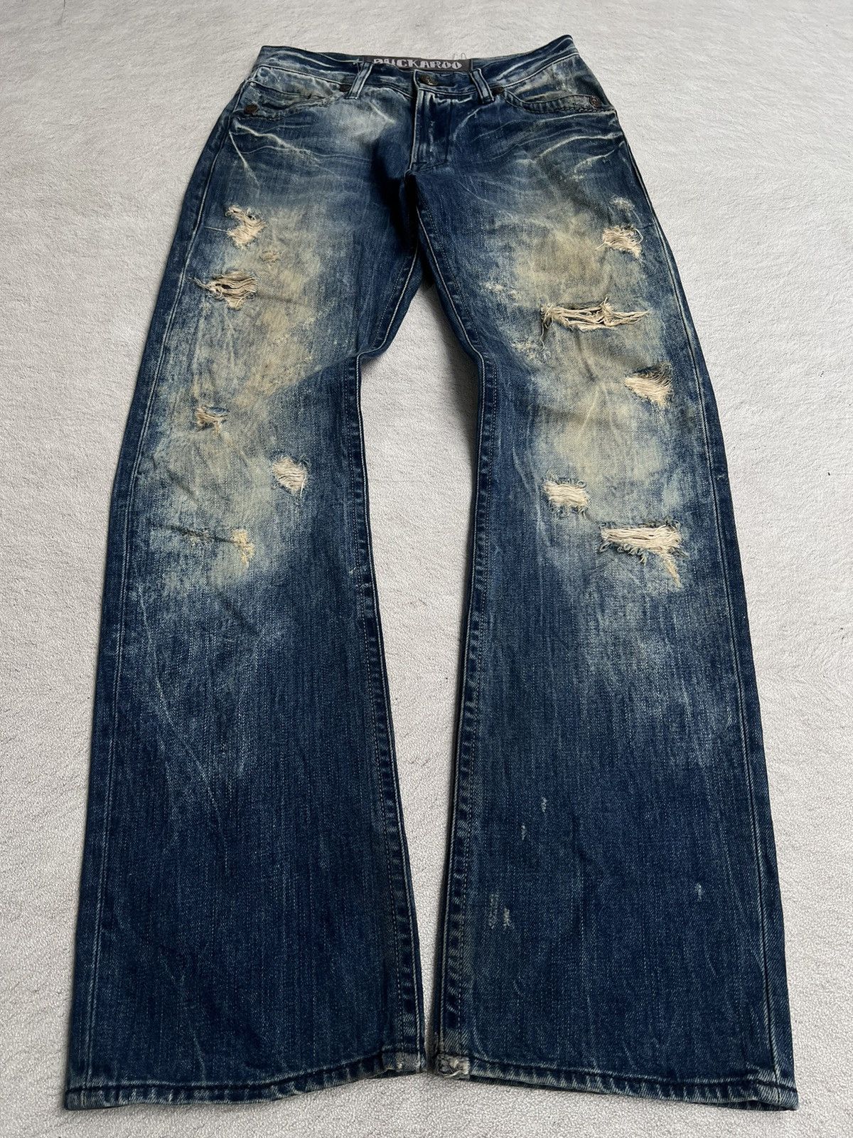 Number (N)ine 2000s Japanese Hysteric Studded Ifsix Wash Bootcut y2k Lgb Size US 30 / EU 46 - 1 Thumbnail