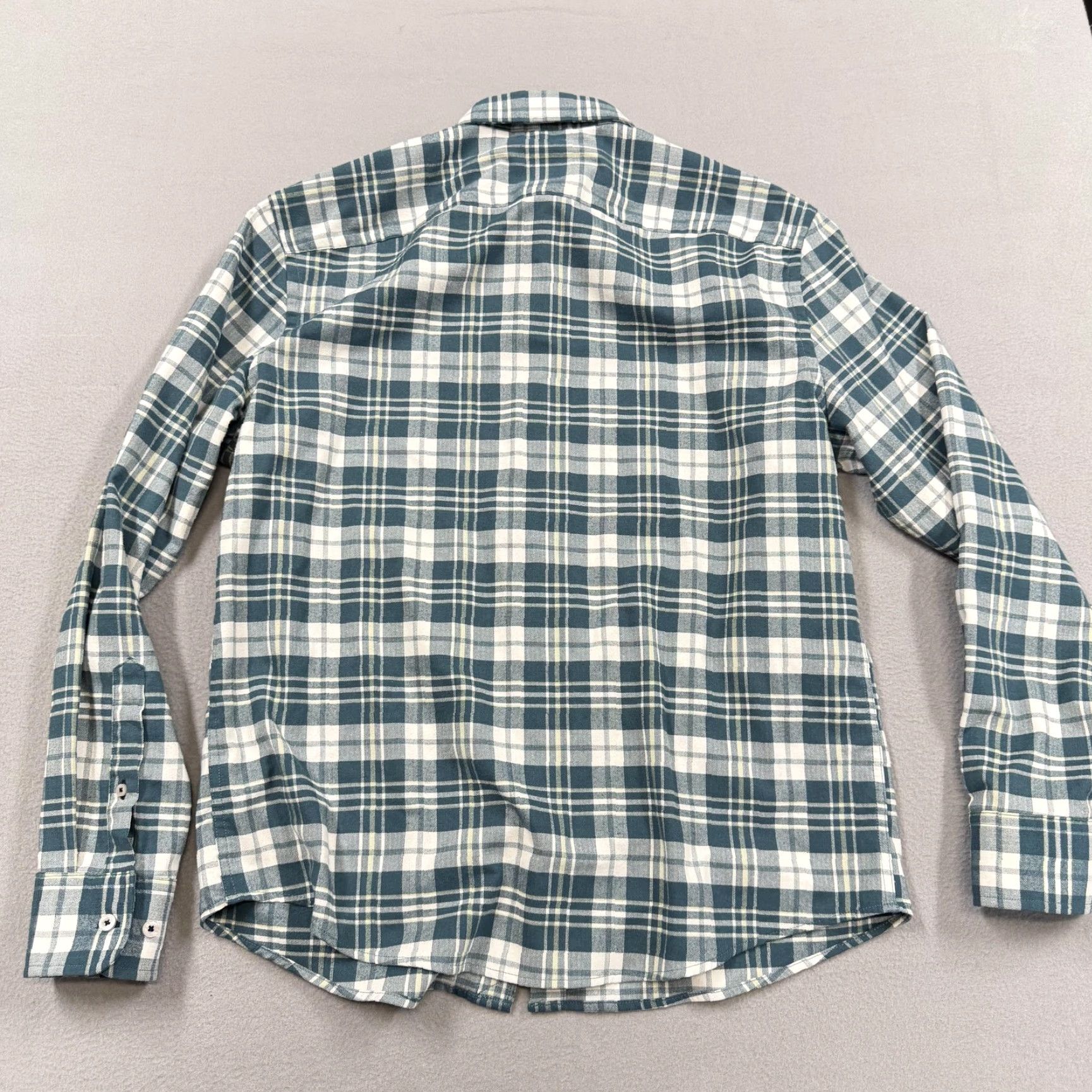 UNTUCKit UNTUCKit Shirt Mens Large Green Plaid Long Sleeve Button-Up Stretch Flannel Size US L / EU 52-54 / 3 - 3 Thumbnail