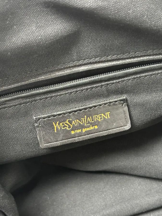Yves Saint Laurent Yves Saint Laurent Grey Brut Leather Handle Bag Size ONE SIZE - 12 Thumbnail