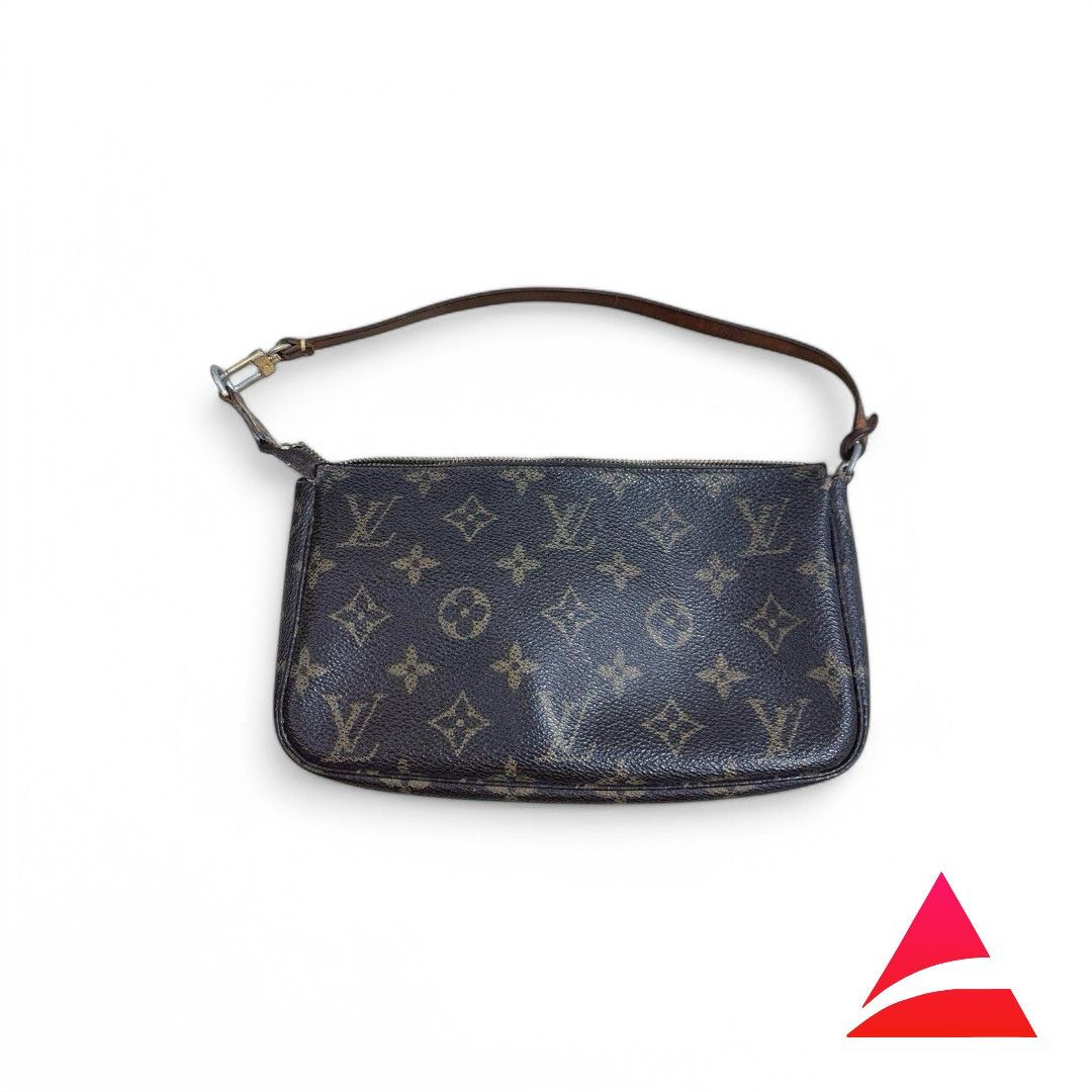 Louis Vuitton Louis Vuitton - Pochette Accessory Mini Leather Brown LV Size ONE SIZE - 1 Thumbnail