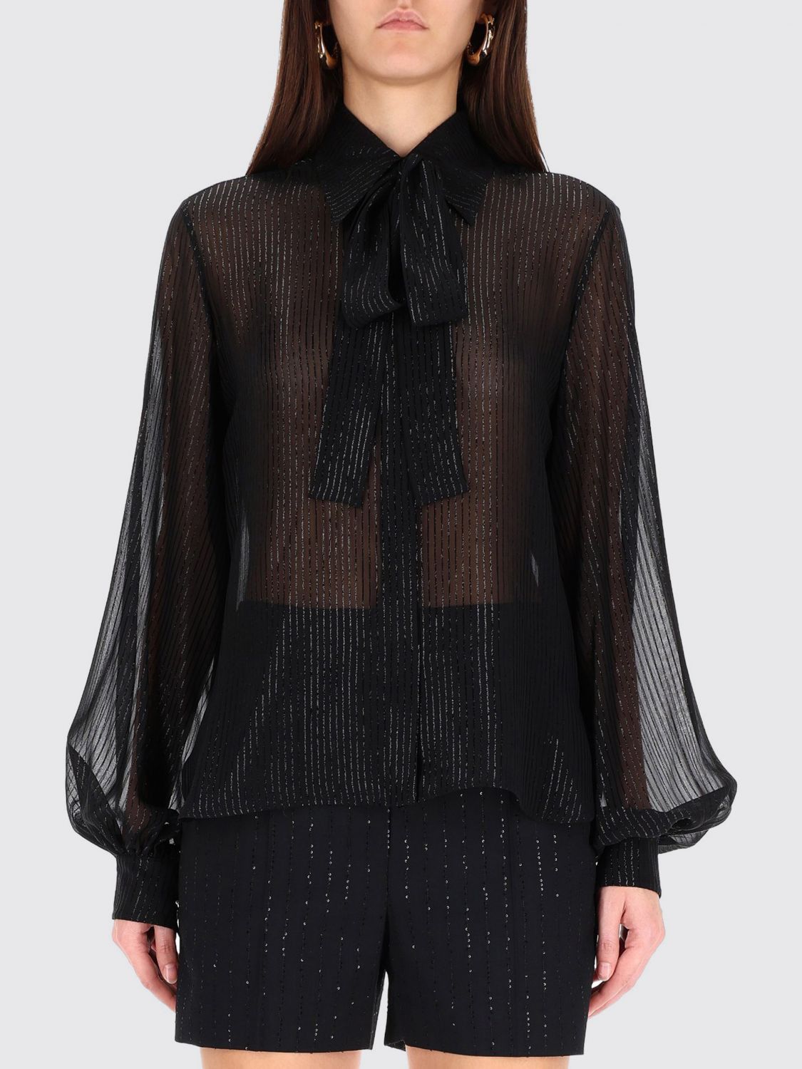Max Mara Max Mara Shirt Woman Black Size M / US 6-8 / IT 42-44 - 1 Thumbnail