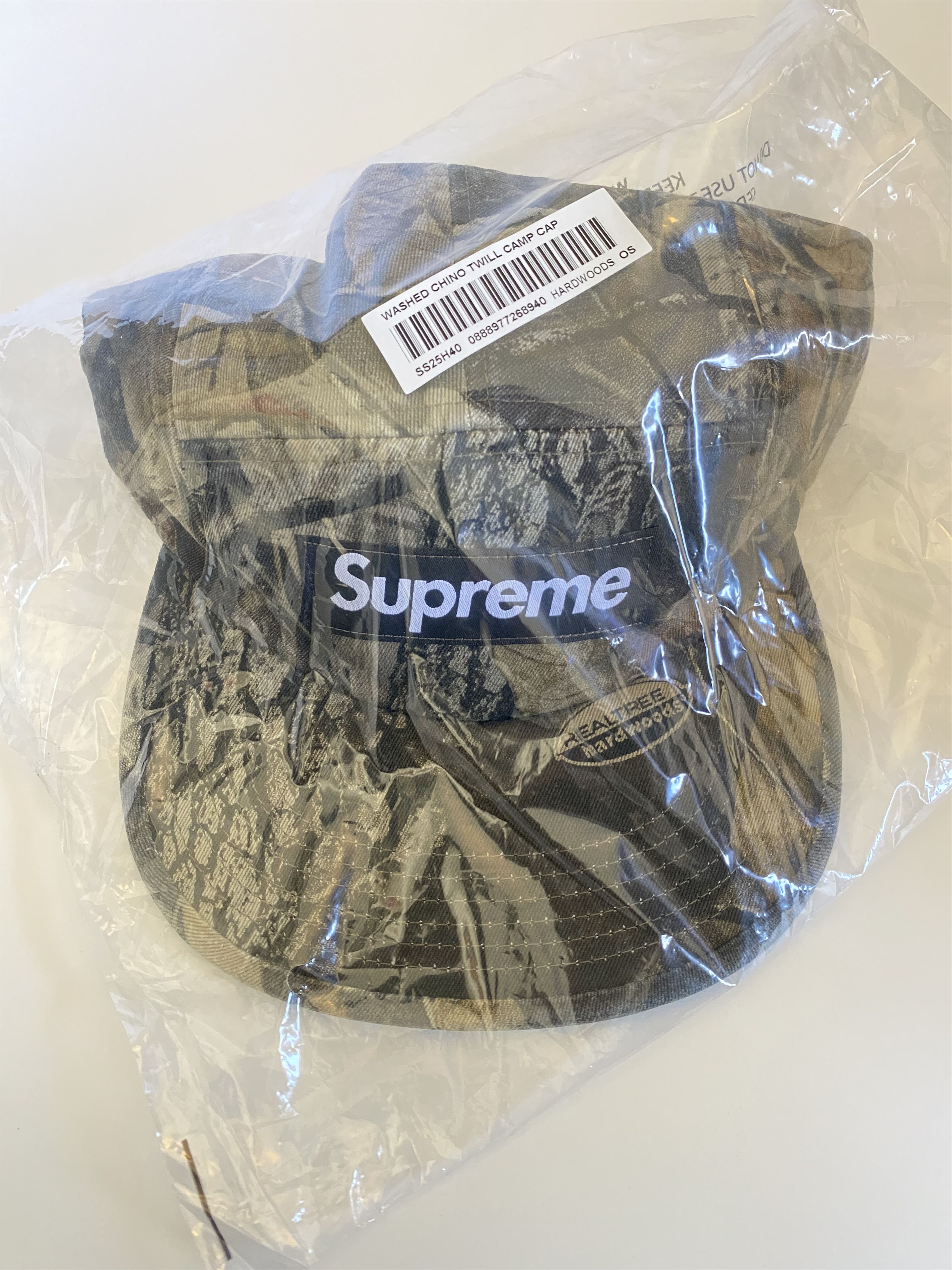 Supreme Washed Chino Twill Camp Cap Realtree HardWood Camo Size ONE SIZE - 1 Thumbnail