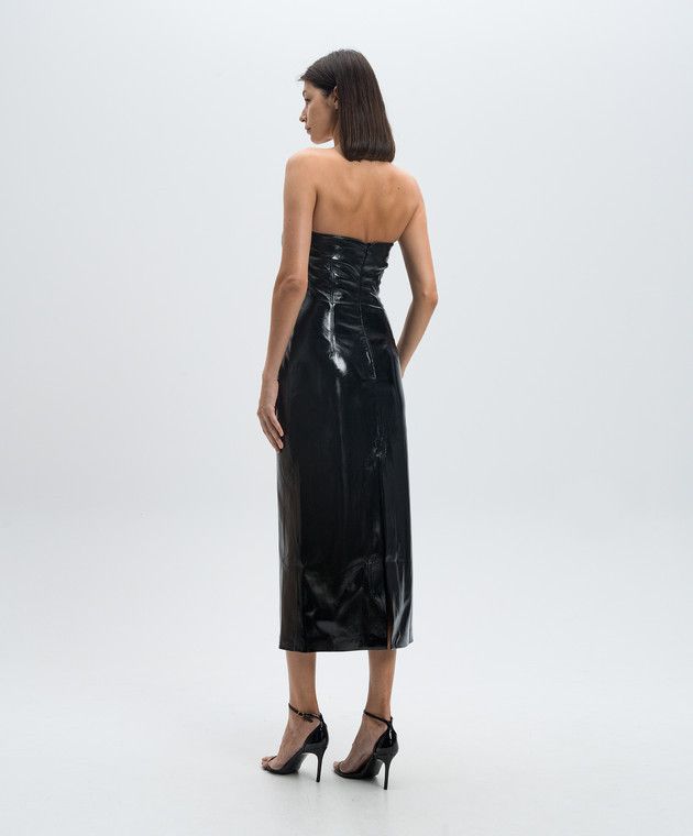 THE ANDAMANE o1s22i1n1024 Naplak Effect Bustier Dress in Black Size S / US 4 / IT 40 - 4 Thumbnail