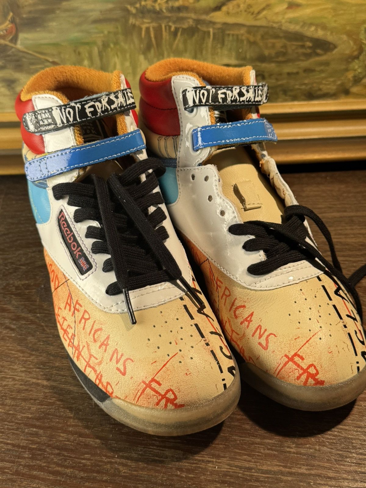 Reebok Jean-Michel Basquiat Inspired Reebok Sneakers Size US 7.5 / IT 37.5 - 1 Thumbnail