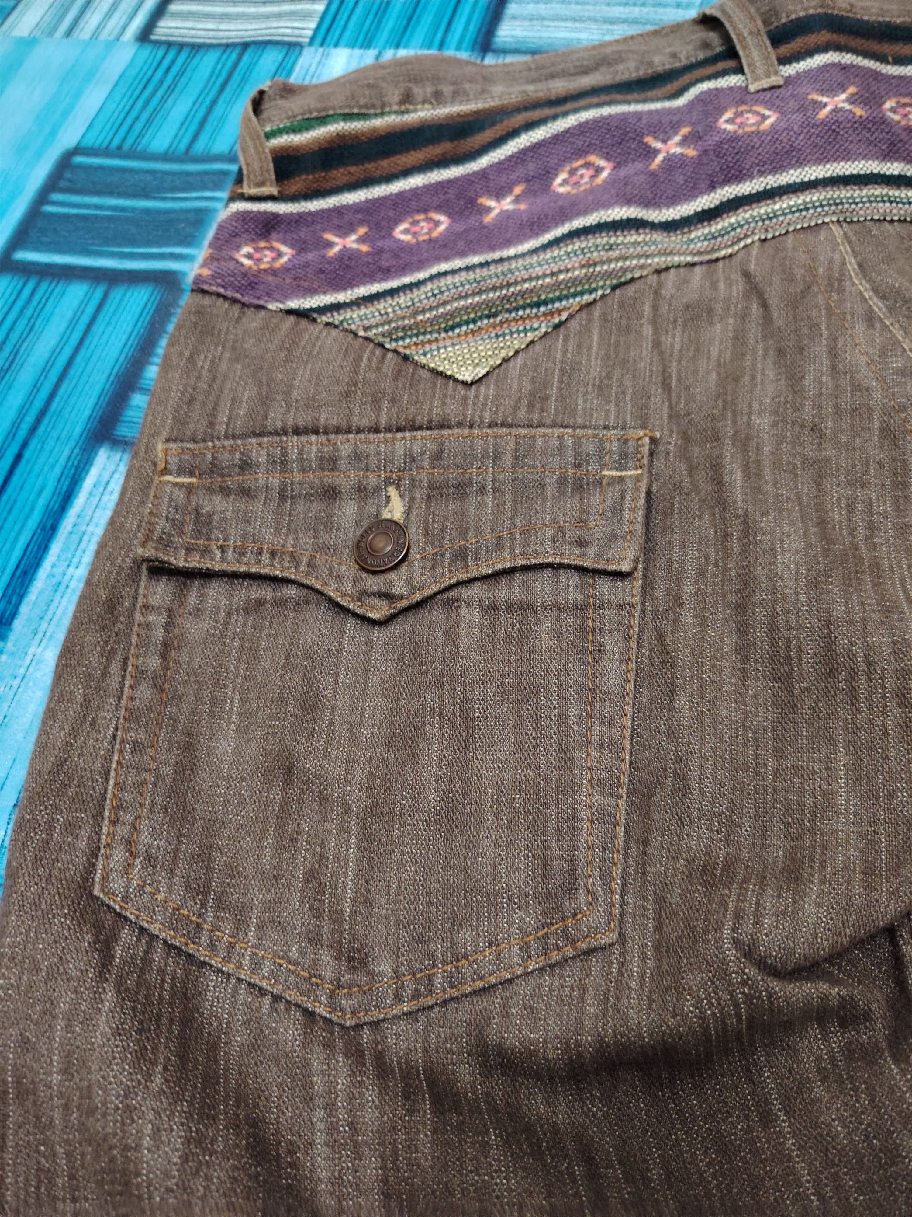 Japanese Brand 💥Insane💥 Japanese Dominate Handcrafted Jeans Flared Pants Size US 34 / EU 50 - 11 Thumbnail