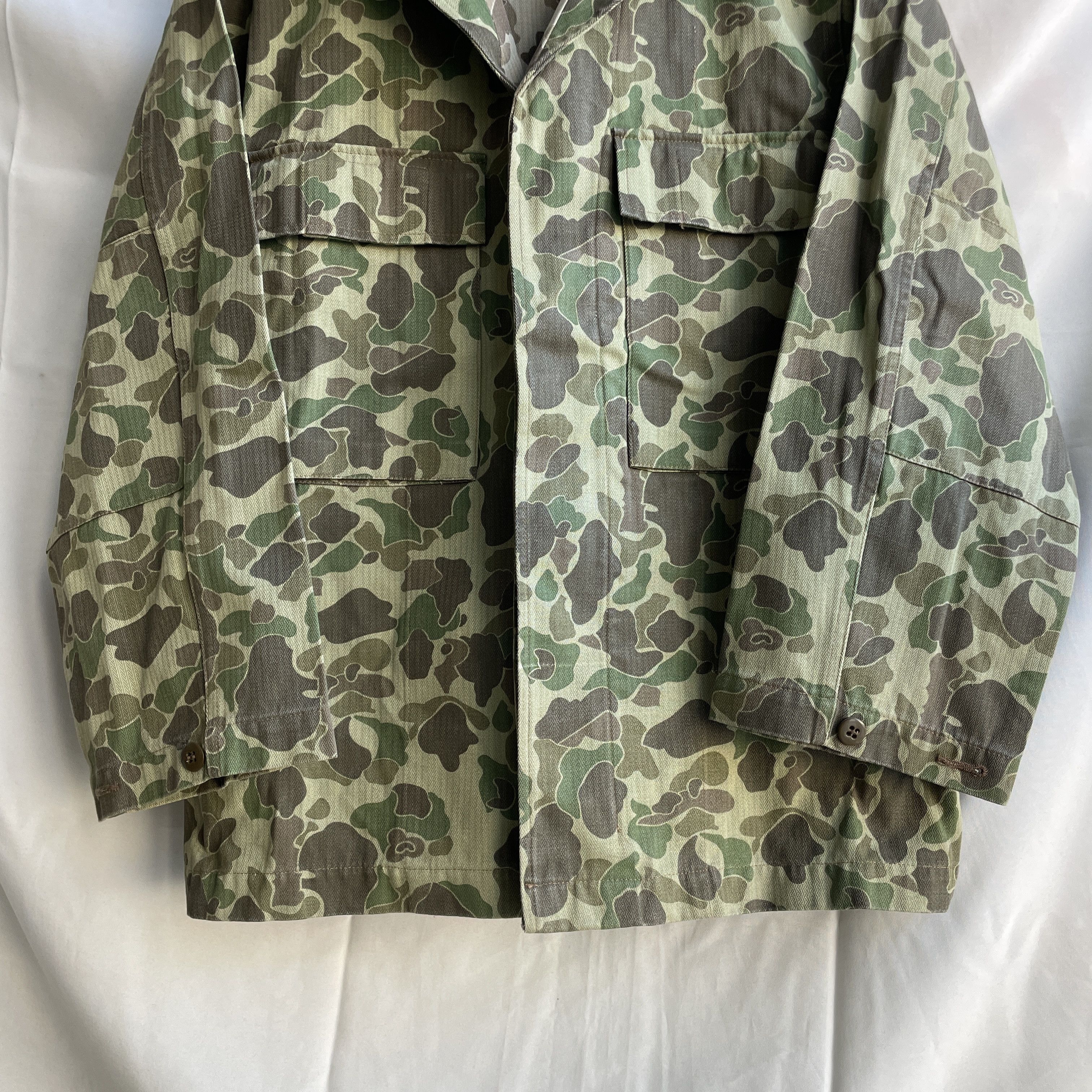 Vintage WWII US Army M-43 Duck Hunter Camo HBT Reproduction Jacket Size US M / EU 48-50 / 2 - 6 Thumbnail
