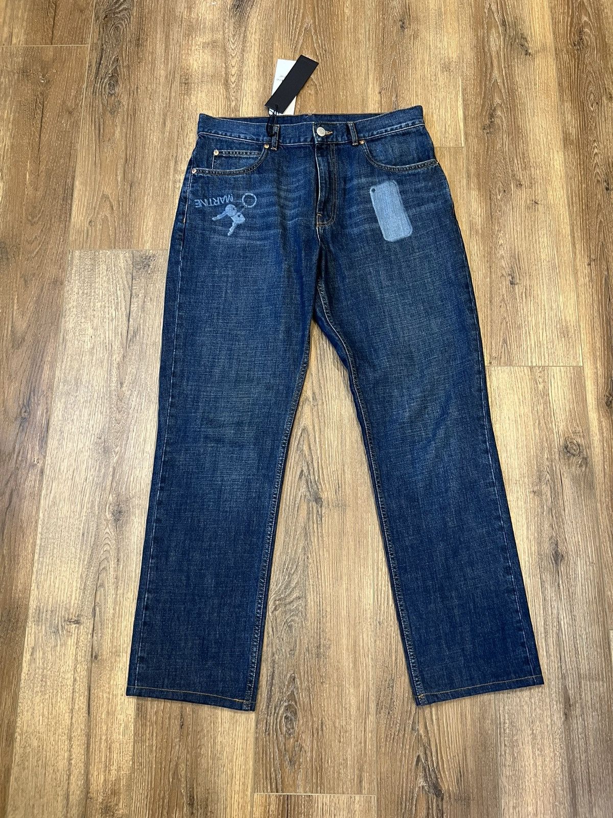 Martine Rose SS20 Straight Leg Jean in Indigo Size US 32 / EU 48 - 1 Thumbnail
