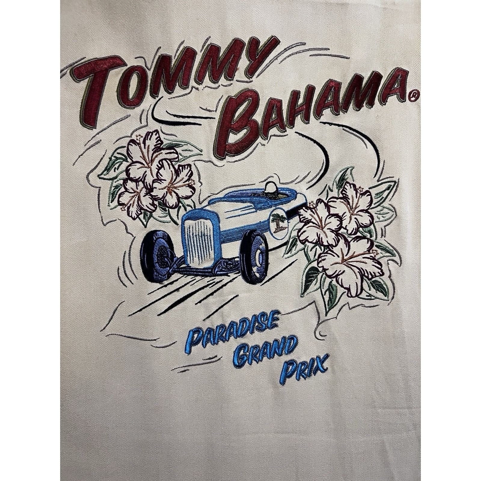 Tommy Bahama Tommy Bahama Yellow Silk Embroidered Button Up Camp Shirt L Size US L / EU 52-54 / 3 - 5 Thumbnail