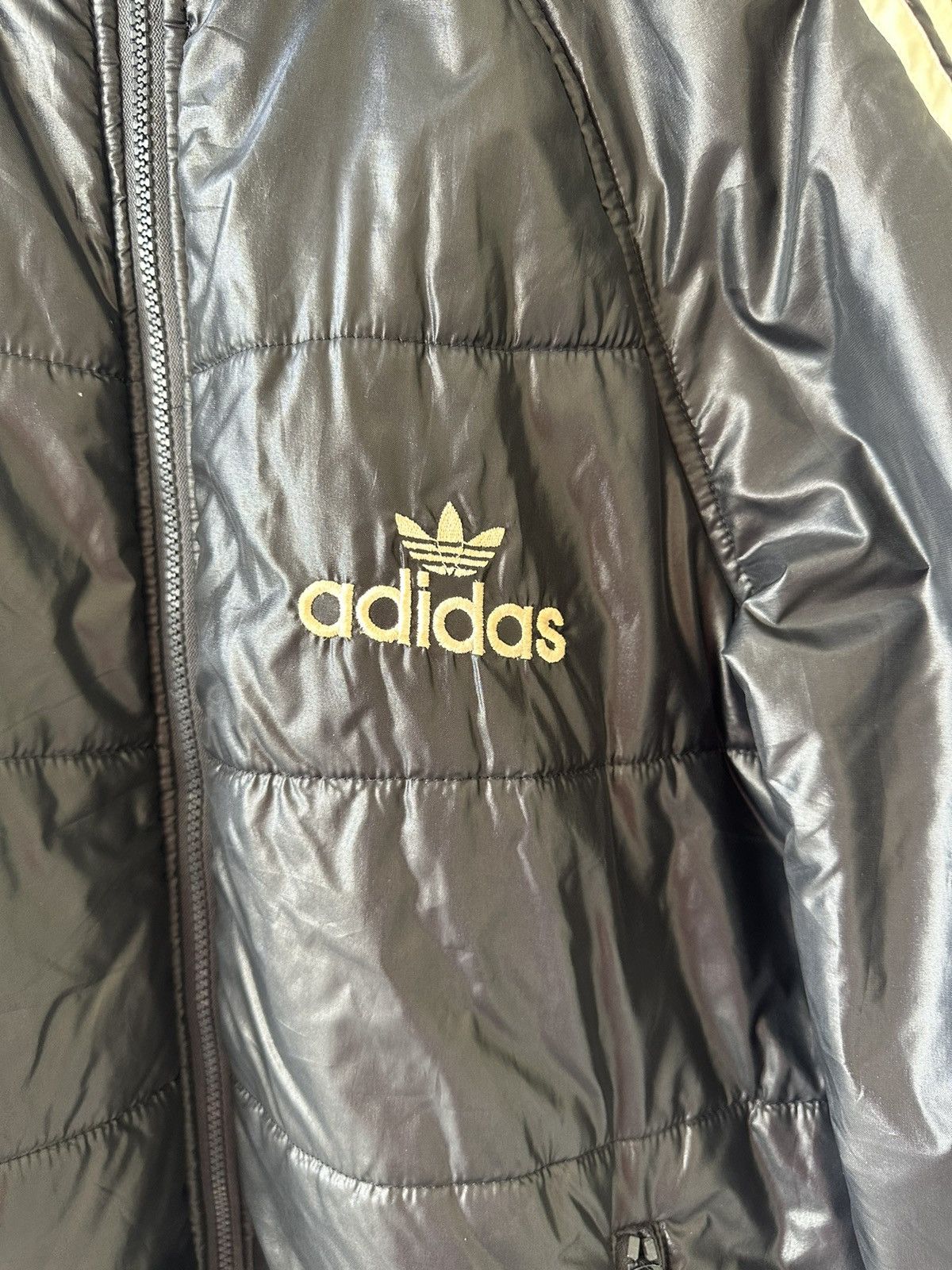 Adidas × Vintage Vintage Adidas Light Puffer Jacket Size US L / EU 52-54 / 3 - 2 Thumbnail