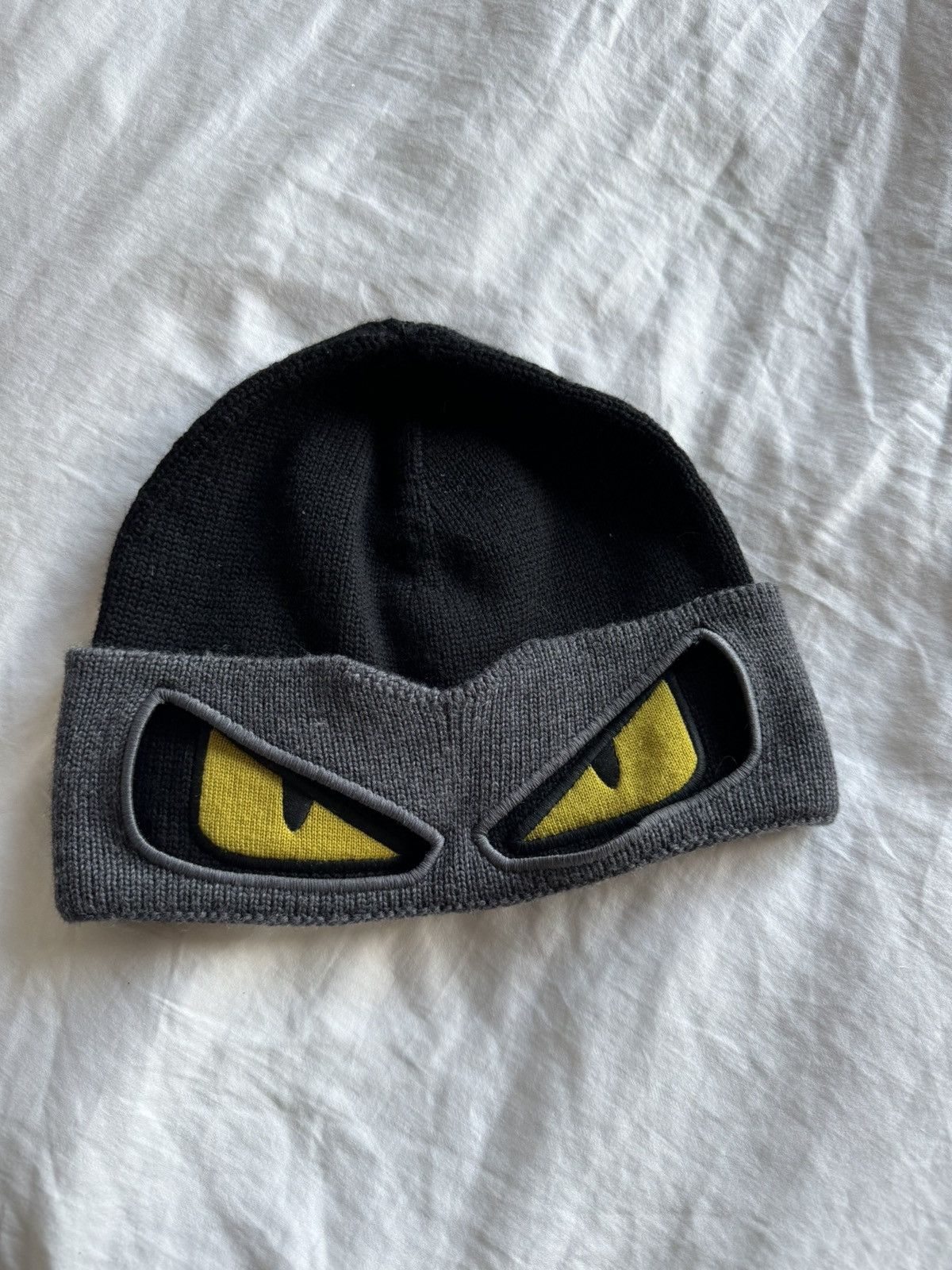 Fendi Fendi Knitted Monster Eyes Beanie Hat | Grailed