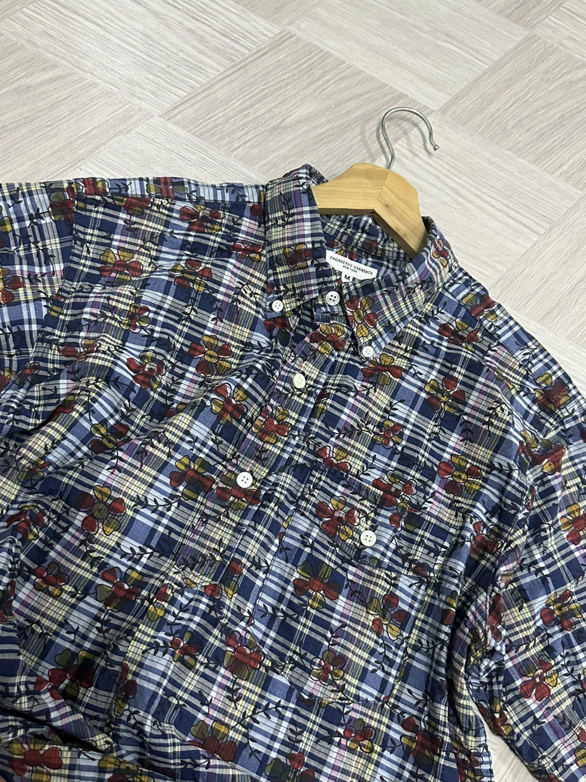 Engineered Garments SS17 Engineered Garments Floral Half Button Shirt Size US M / EU 48-50 / 2 - 23 Thumbnail