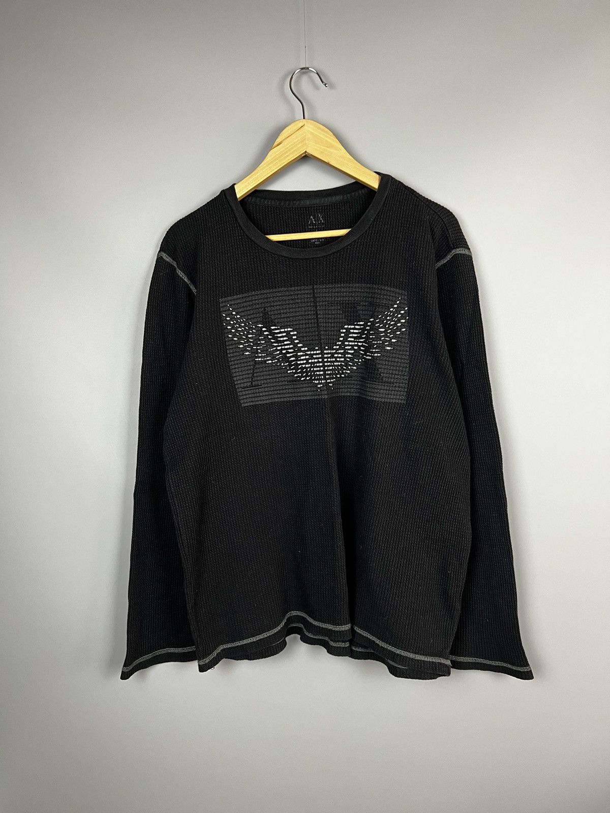 Armani Exchange Armani Exchange Big Logo vintage sweatshirt / long sleeve Size US L / EU 52-54 / 3 - 1 Thumbnail