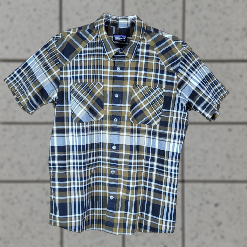 Patagonia Patagonia Shirt Mens Button-Up Plaid Short Sleeve M Black Organic Cotton Shirt Mens M Plaid Button-Up Short Sleeve Patagonia Size US M / EU 48-50 / 2 - 1 Thumbnail