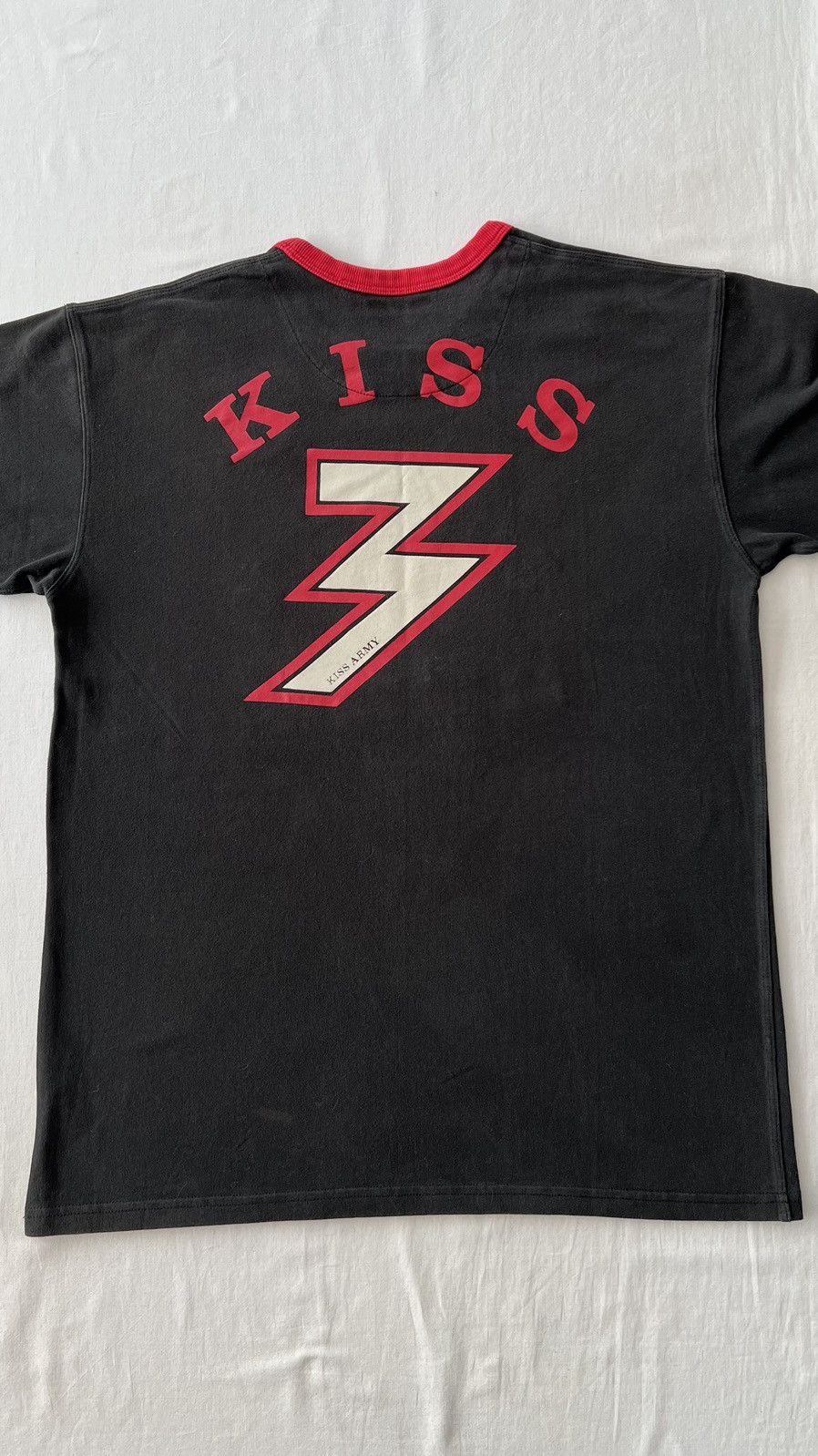 Ringspun Vintage Kiss Ringspun Allstars Ringer Black T-shirt Size US M / EU 48-50 / 2 - 13 Thumbnail