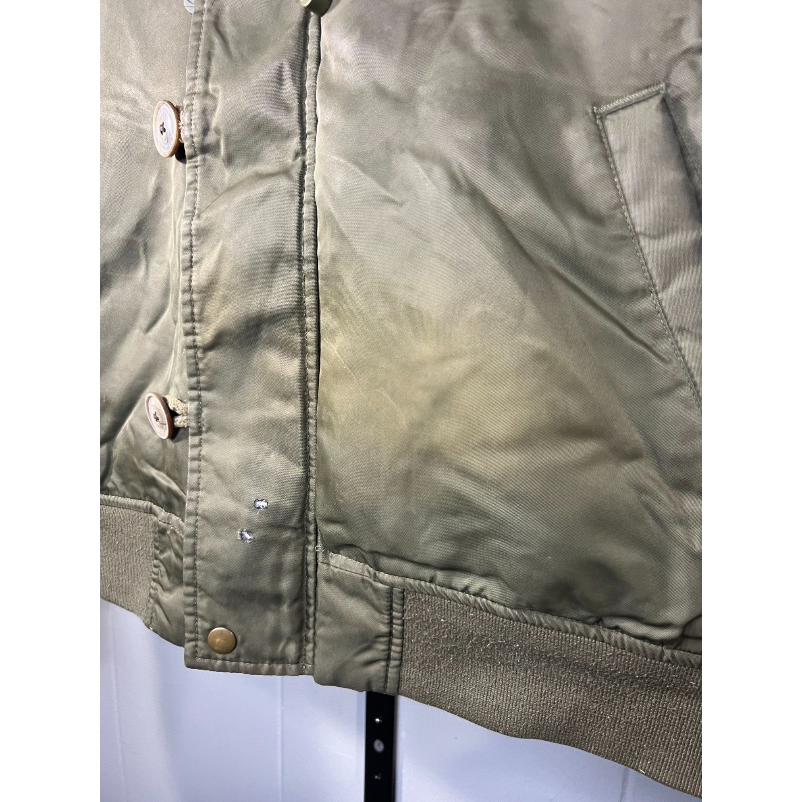 Juicy Couture Vintage Y2K Faux Fur Juicy Couture Green Military Flight Dow Size XL / US 12-14 / IT 48-50 - 6 Thumbnail