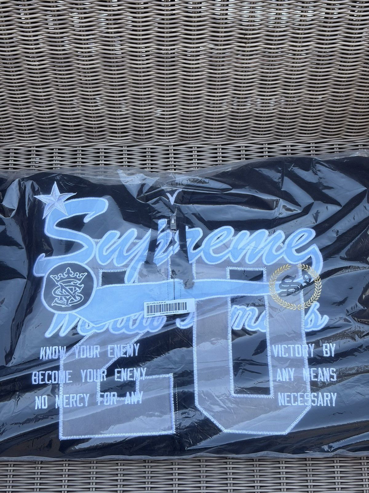 Supreme Supreme Warriors Applique Zip Up Hooded Sweatshirt Size US XL / EU 56 / 4 - 3 Thumbnail