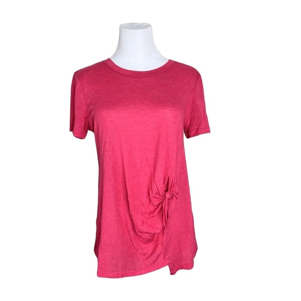 Other Tresics Pink Jersey Knit Knotted Shirt Top MEDIUM Streetwear Size M / US 6-8 / IT 42-44 - 1 Thumbnail