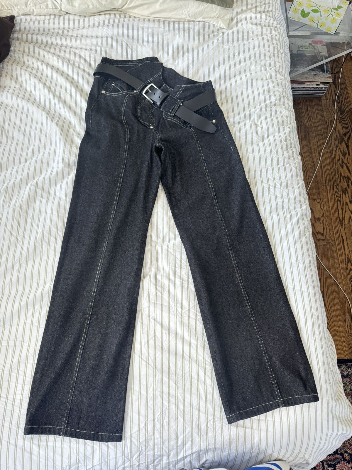 Other ONRUSH twirl jeans in black with belt Size US 31 - 2 Thumbnail
