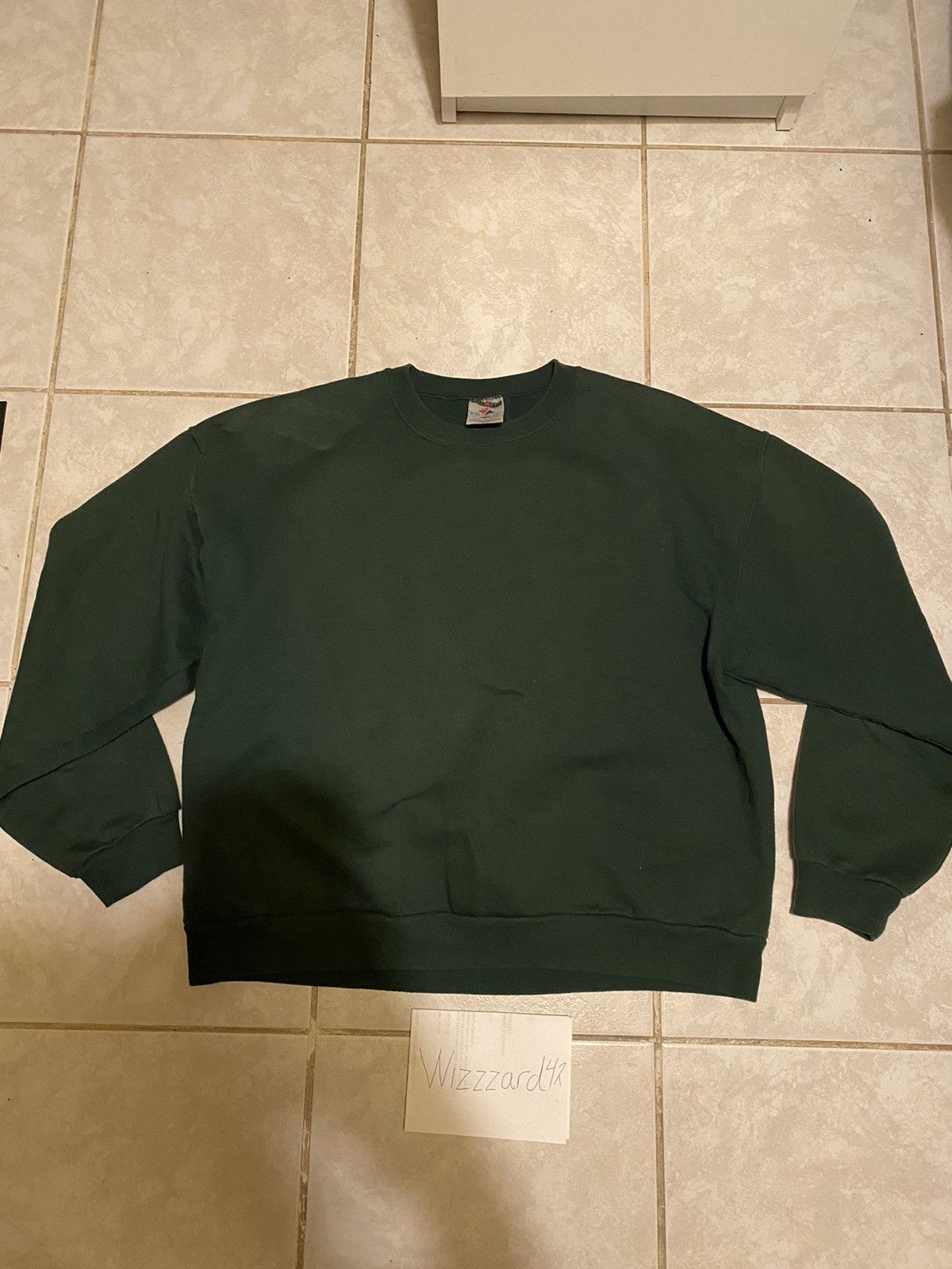 Jerzees Plain Green Jerzees Sweatshirt Size US L / EU 52-54 / 3 - 1 Thumbnail