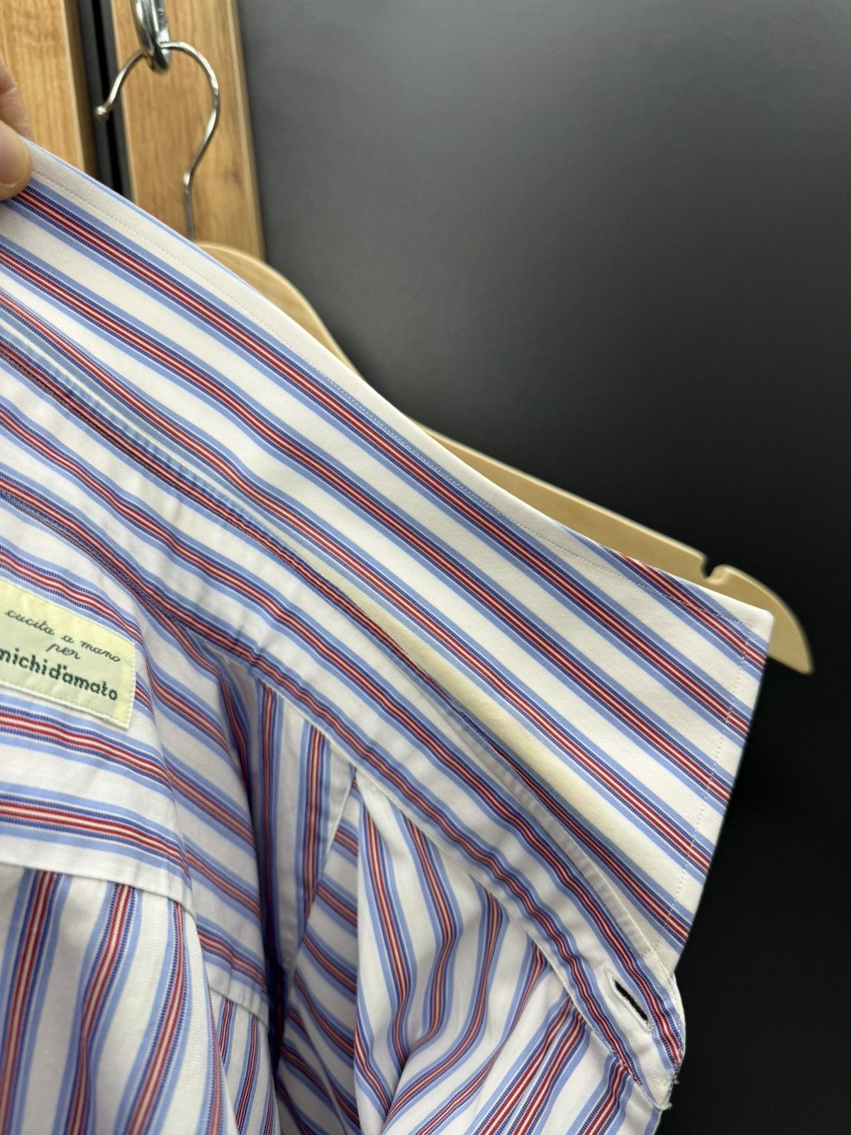 Luigi Borrelli Luigi Borrelli Napoli Striped Cotton Shirt Men’s Size US L / EU 52-54 / 3 - 14 Thumbnail