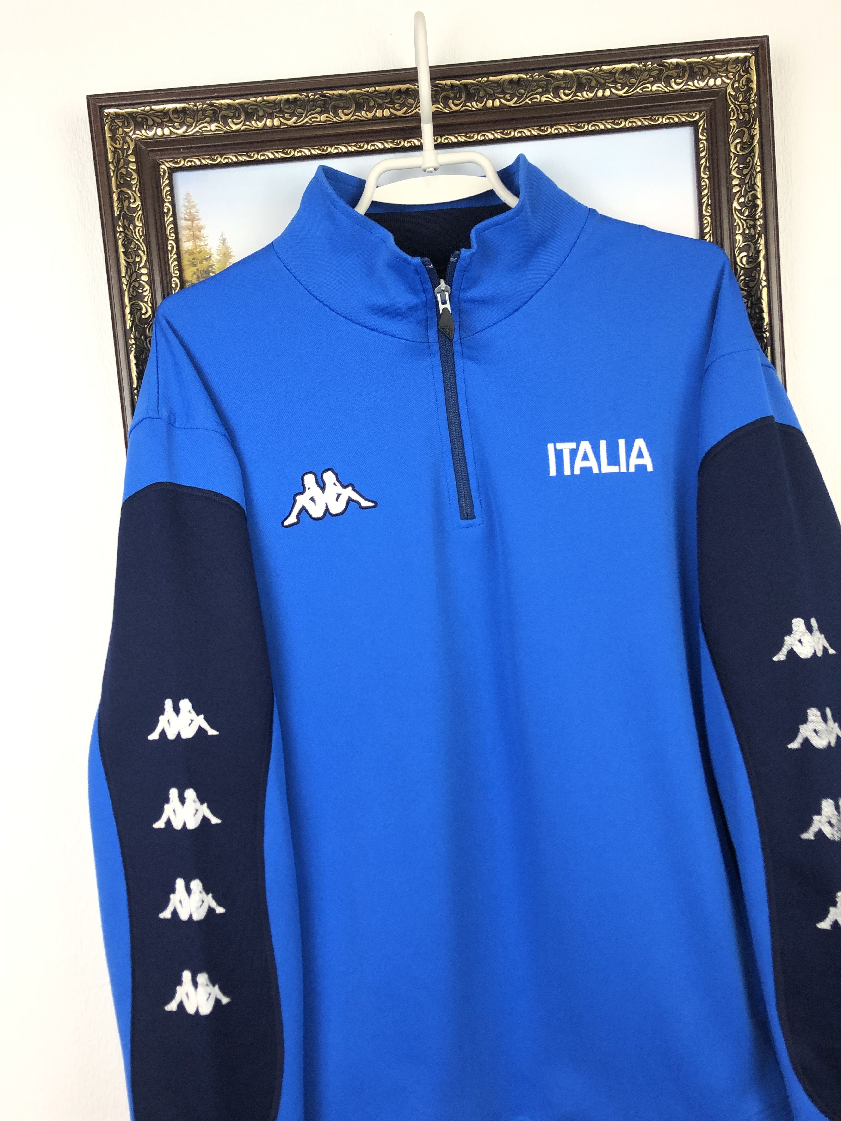 Kappa × Vintage Vintage Kappa Italy Football Jacket Sweatshirt Soccer Track Size US L / EU 52-54 / 3 - 3 Thumbnail