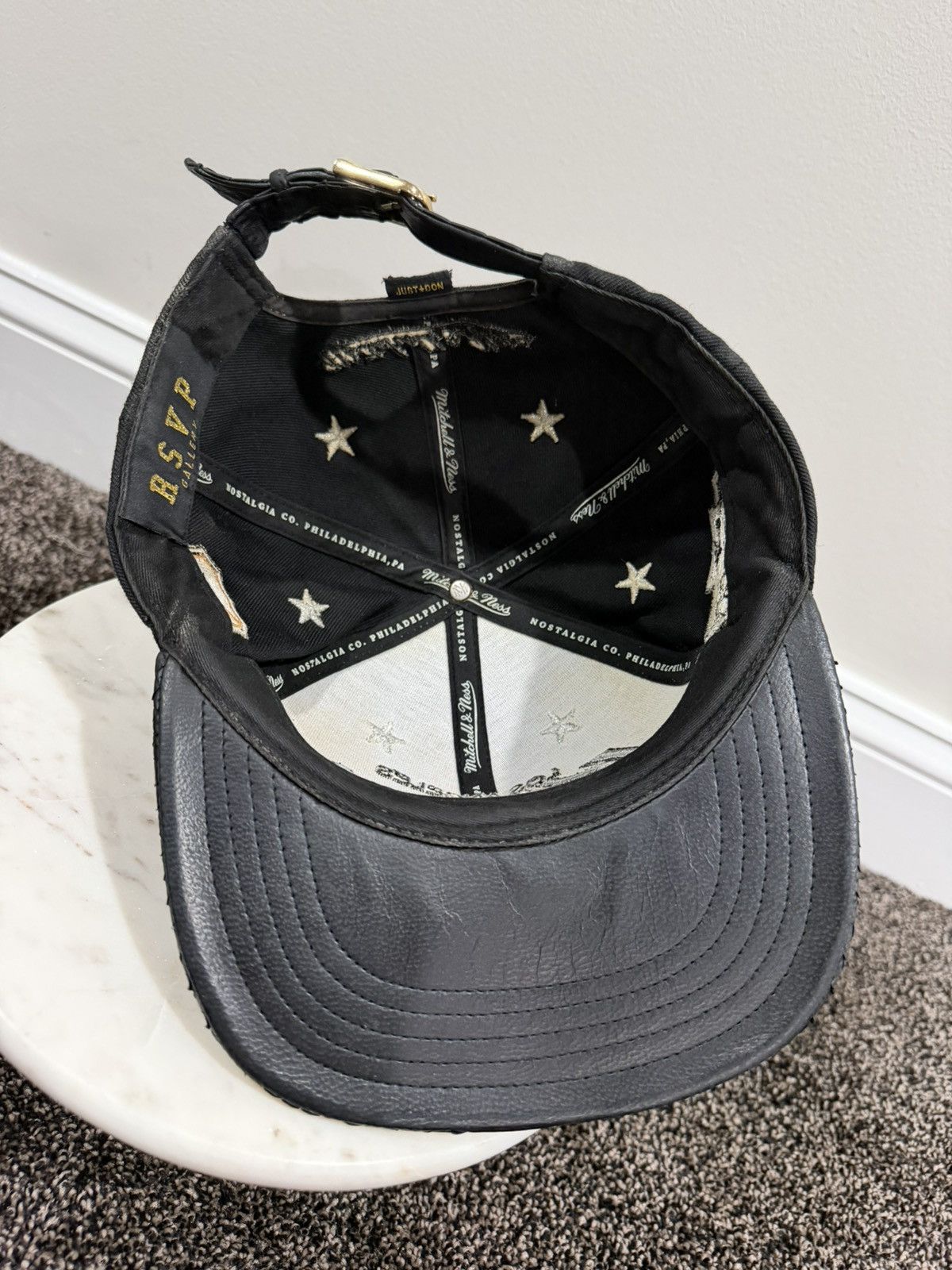 Just Don × Mitchell & Ness Just Don x Mitchell & Ness NHL Los Angeles Kings Black Hat Size ONE SIZE - 6 Thumbnail