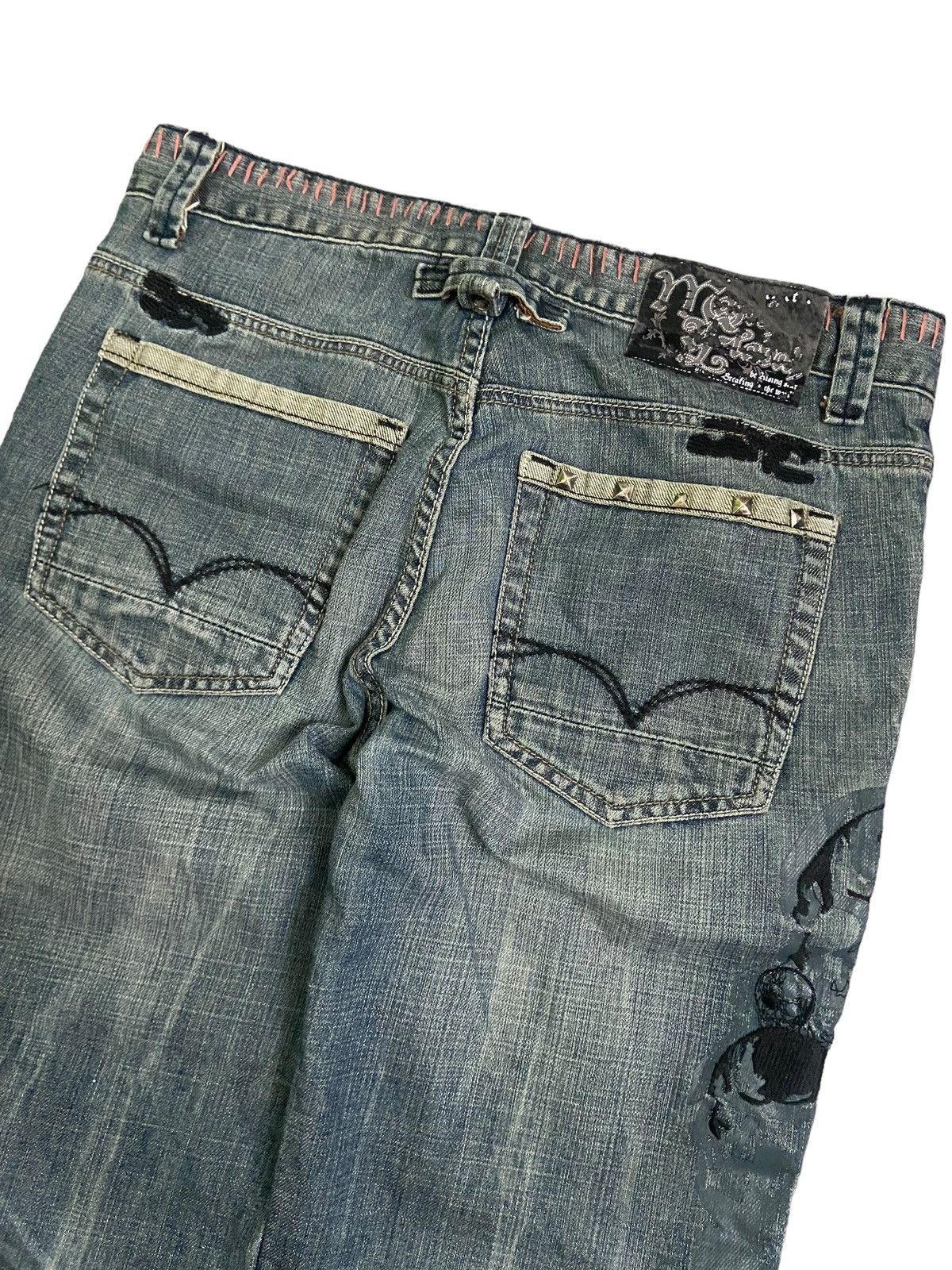 Hysteric Glamour × If Six Was Nine × Japanese Brand Vintage Majah Flavah distressed y2k embroidery Jeans Size US 32 / EU 48 - 5 Thumbnail