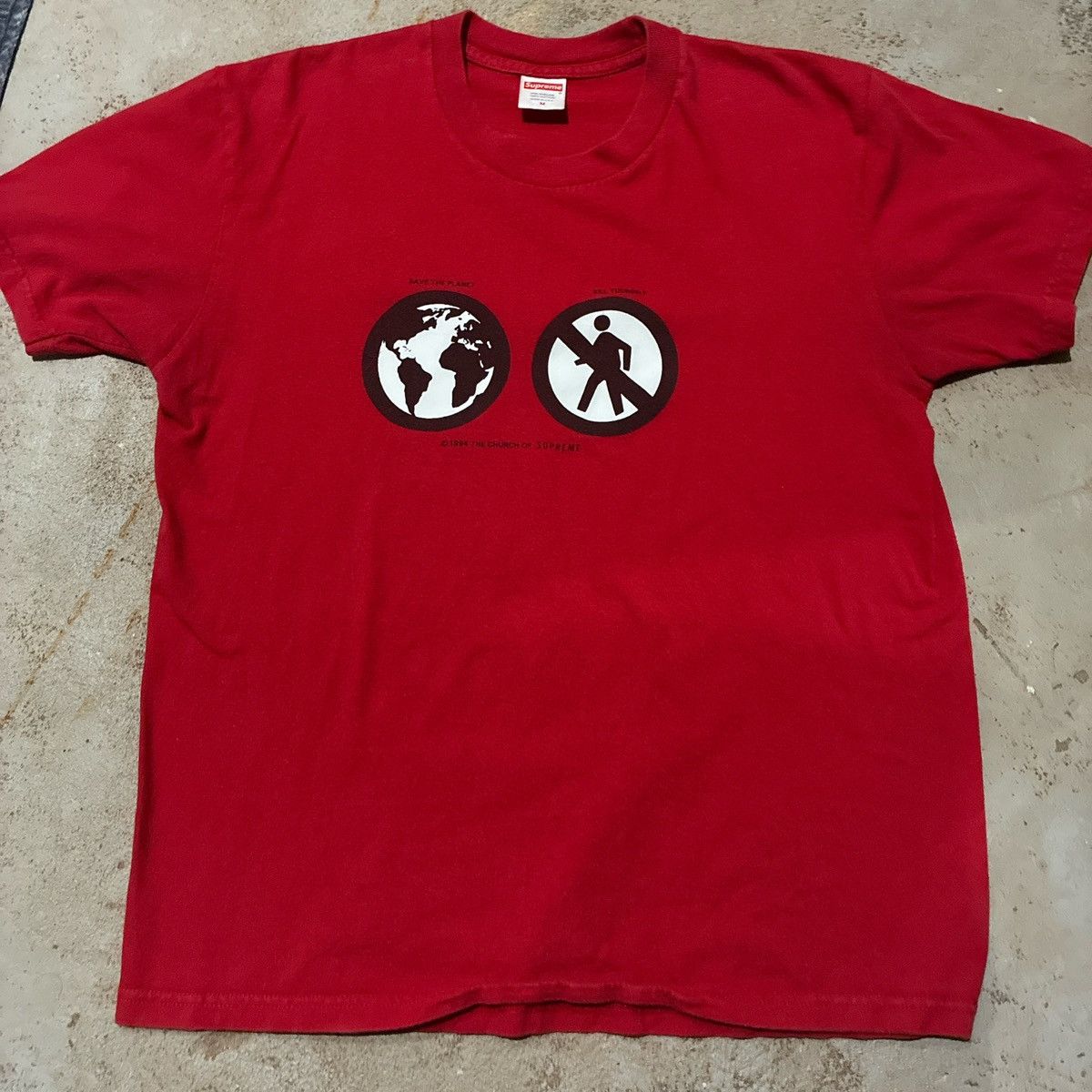 Supreme Supreme "Save The Planet / Kill Yourself" Graphic Tee Size US M / EU 48-50 / 2 - 2 Thumbnail