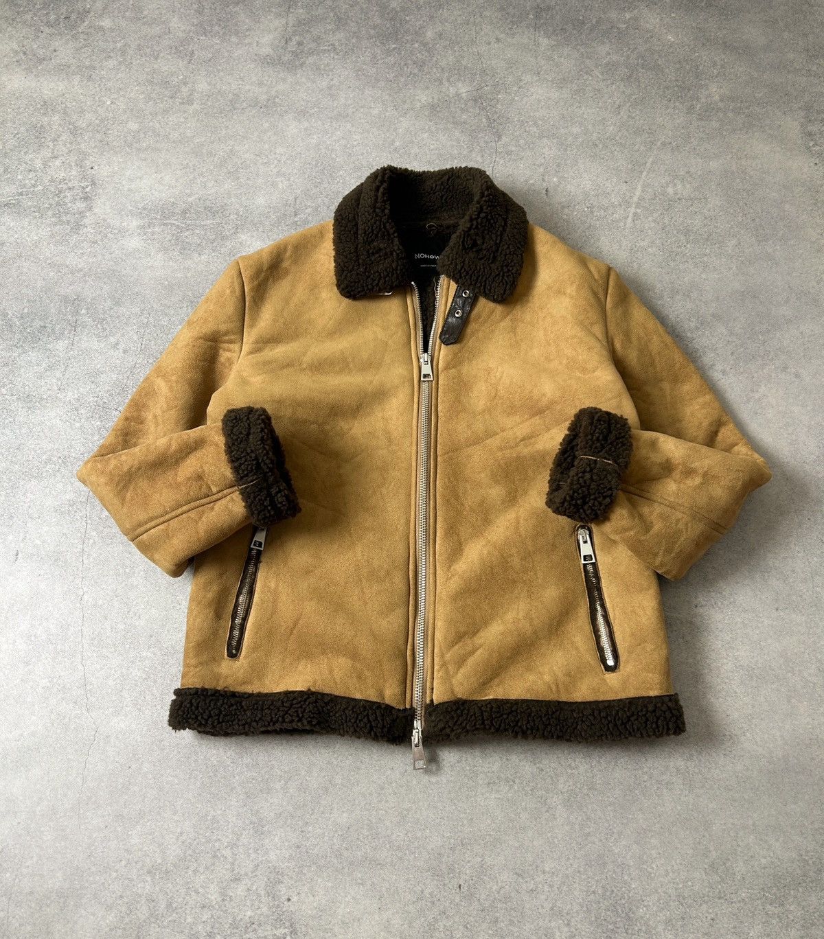 Japanese Brand Nohow Italy designer sherpa jacket mens Size US M / EU 48-50 / 2 - 1 Thumbnail