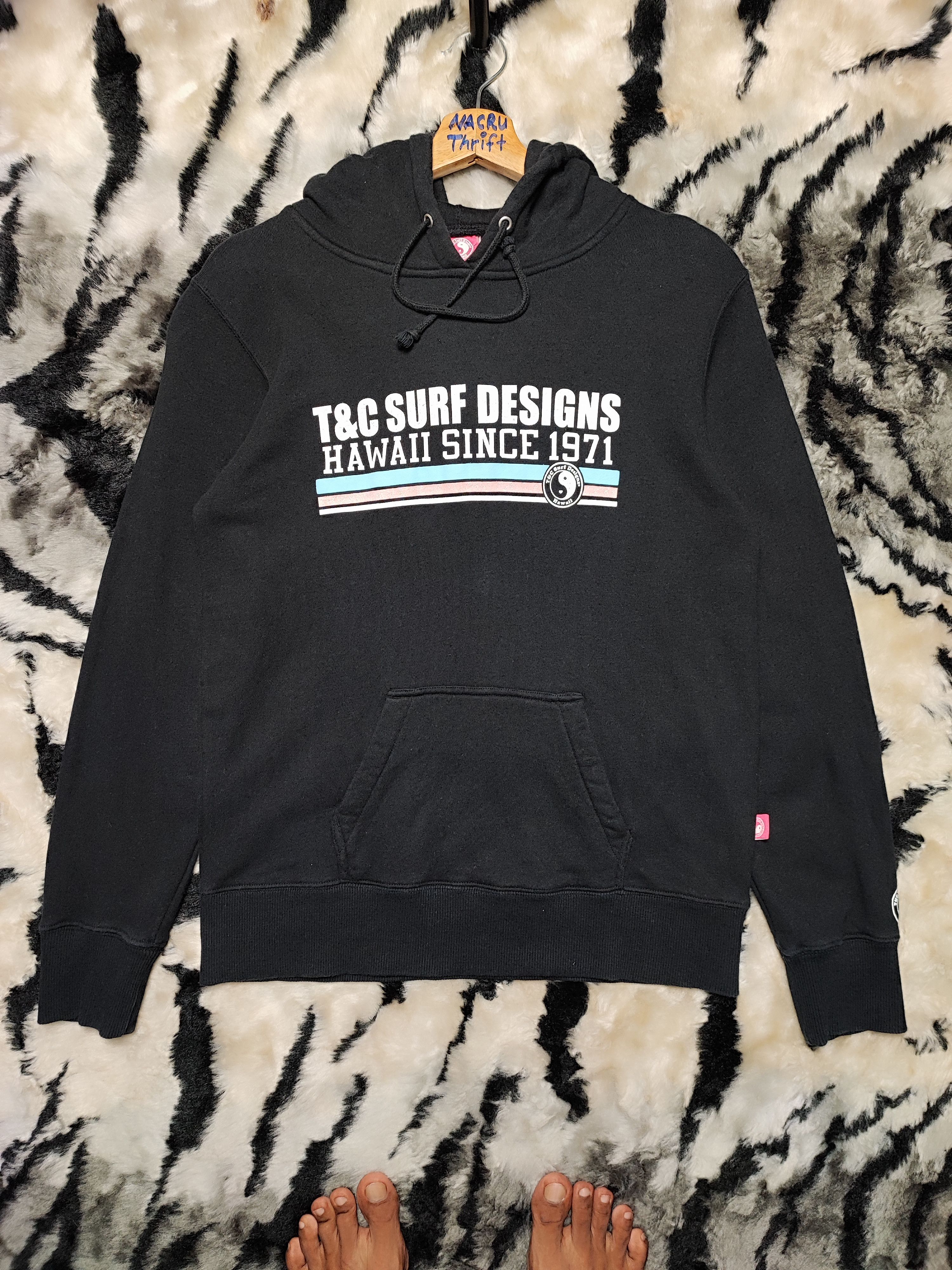 Vintage T&C SURF DESIGN HOODIE Size US S / EU 44-46 / 1 - 2 Thumbnail
