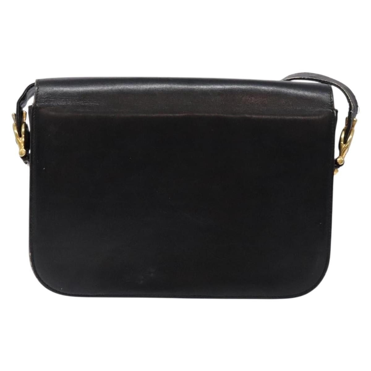 Celine CELINE Shoulder Bag Leather Black Gold Size ONE SIZE - 3 Thumbnail