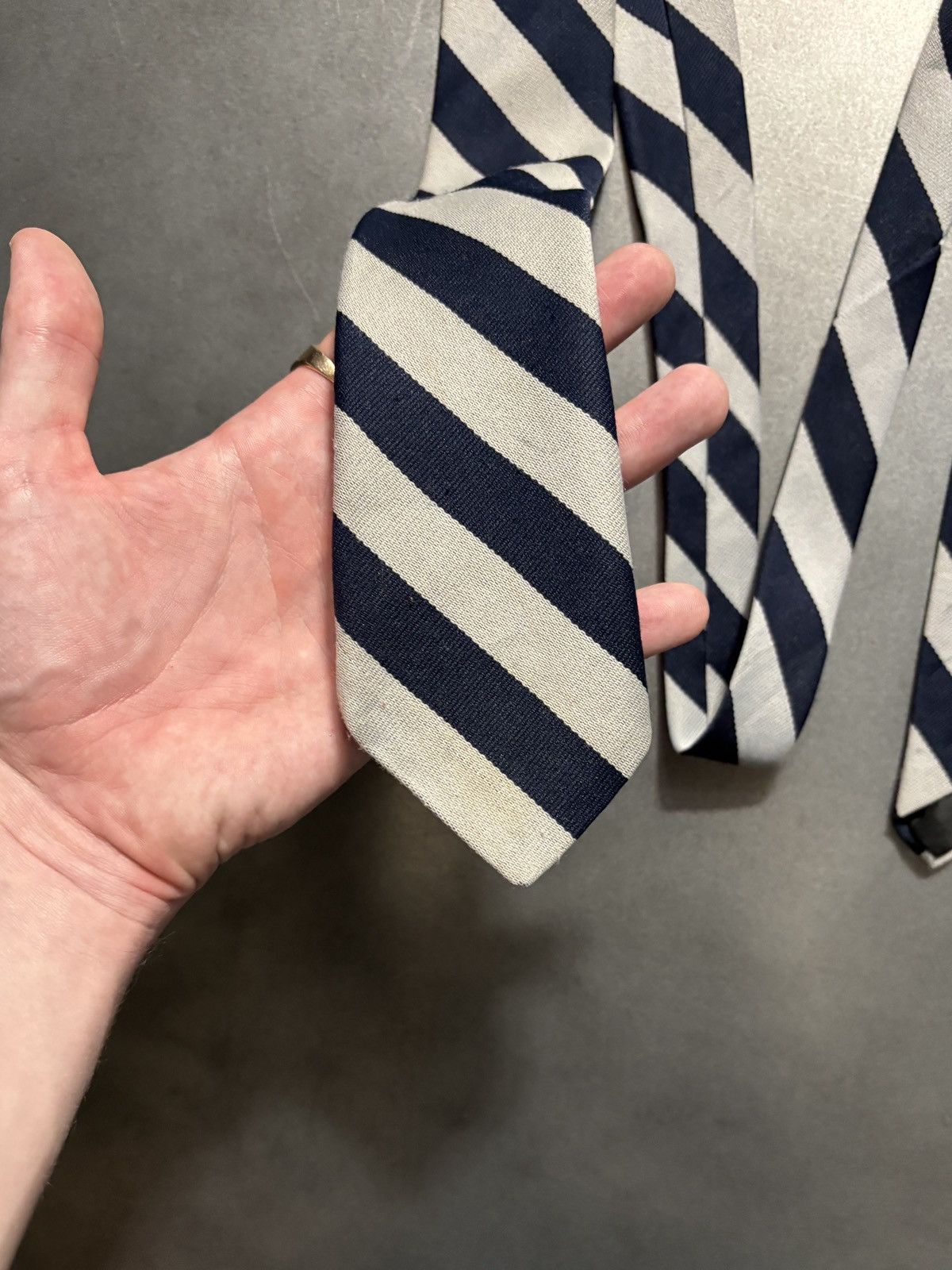 Vintage 1970s Vintage Necktie Striped Tie Paulo Conti Canada Toronto Size ONE SIZE - 3 Thumbnail