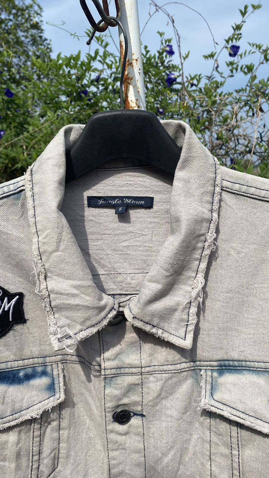 Japanese Brand Jungle Storm The Jolly Joker Tokyo Style Denim Jacket Size US L / EU 52-54 / 3 - 7 Thumbnail