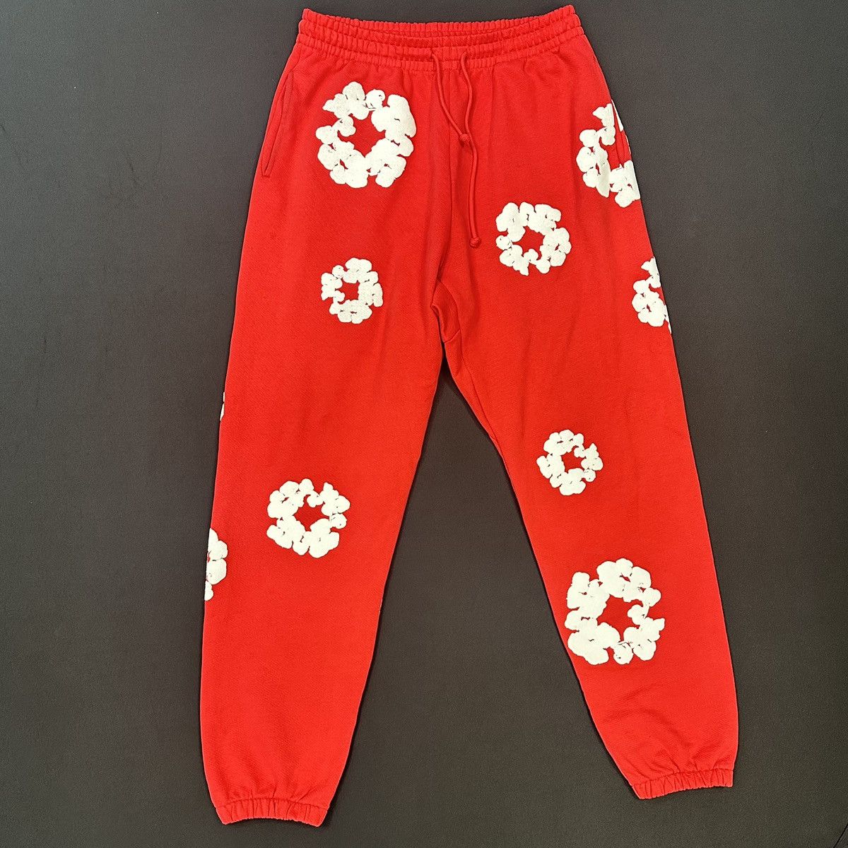 image of Denim Tears The Cotton Wreath Red Sweatpants (Preowned), Men's (Size 32)