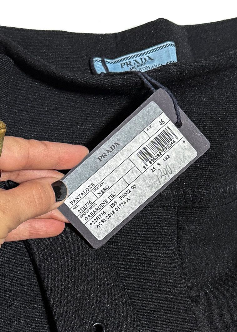 Prada Prada 2018 Black Belted Trousers Size 32" / US 10 / IT 46 - 10 Thumbnail