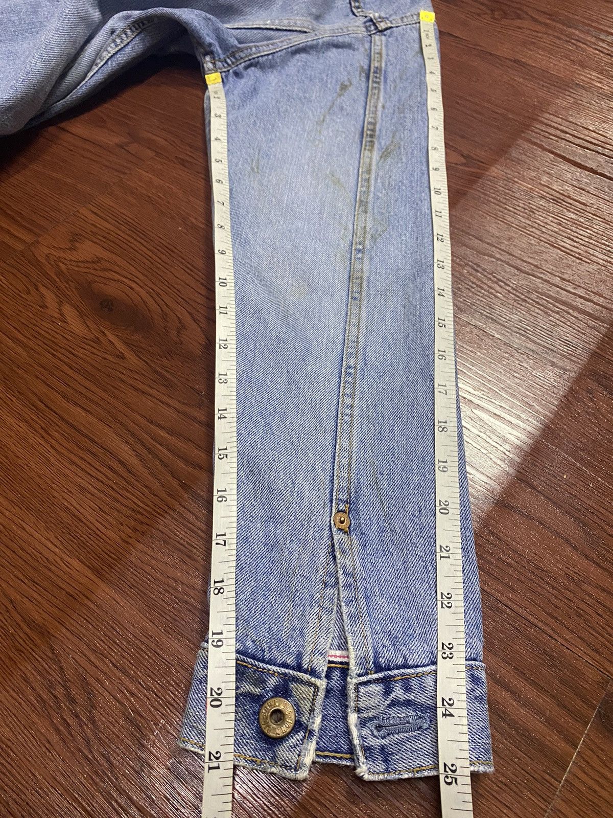 Big John Vintage Big John 1980s Selvedge Grunge Denim Jacket Jeans Size US S / EU 44-46 / 1 - 17 Thumbnail